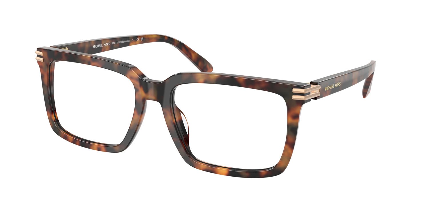 Occhiali da vista Michael Kors Bayshore MK 4155U (3904) colore tartarugato vintage forma quadrato lenti lente demo