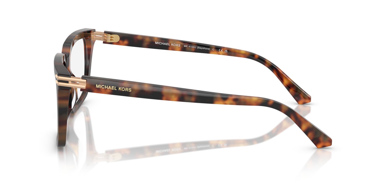 Occhiali da vista Michael Kors Bayshore MK 4155U (3904) colore tartarugato vintage forma quadrato lenti lente demo