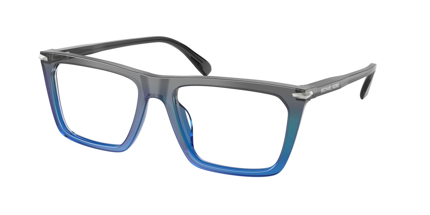 Occhiali da vista Michael Kors Echo Park MK 4157U (4011) colore sfumato grigio forma rettangolare lenti lente demo