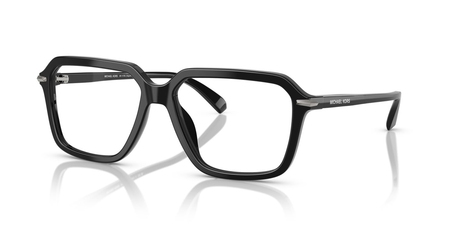 Occhiali da vista Michael Kors Saguaro MK 4159U (3005) colore nero forma quadrato lenti lente demo