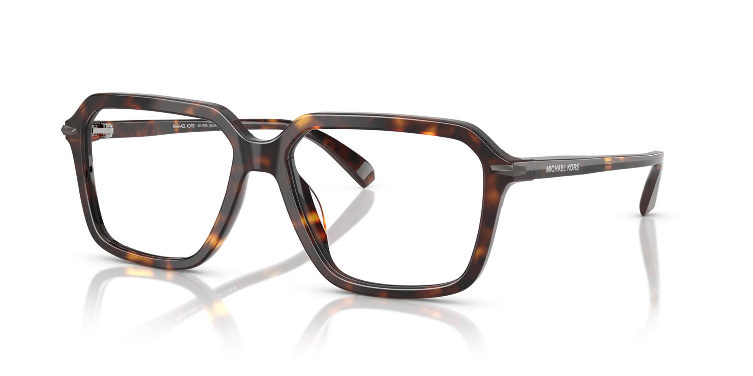 Occhiali da vista Michael Kors Saguaro MK 4159U (3006) colore tartarugato scuro forma quadrato lenti lente demo