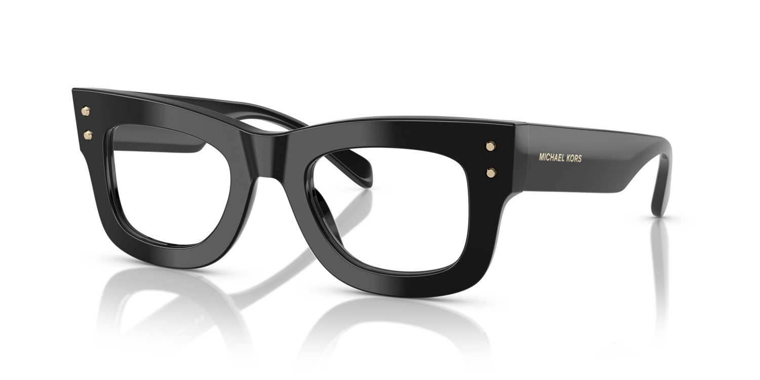 Occhiali da vista Michael Kors Coral Gables MK 4160 (3005) colore nero forma quadrato lenti lente demo