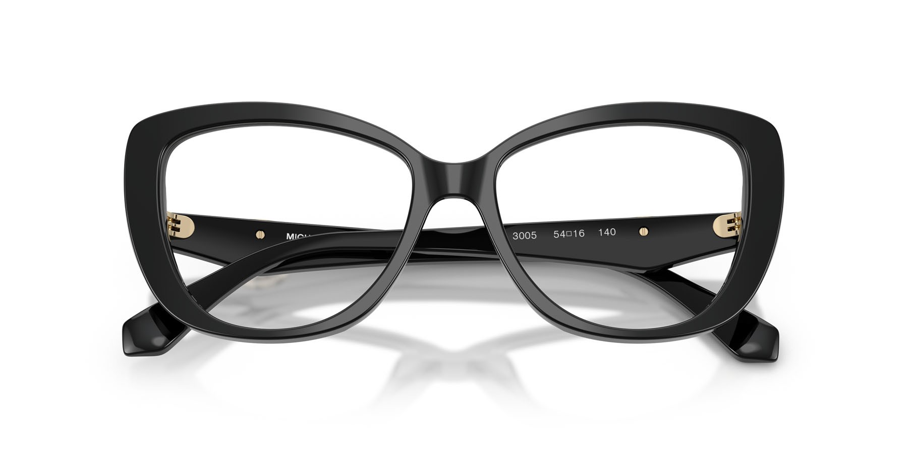 Occhiali da vista Michael Kors Dervio MK 4163U (3005) colore nero forma farfalla lenti lente demo
