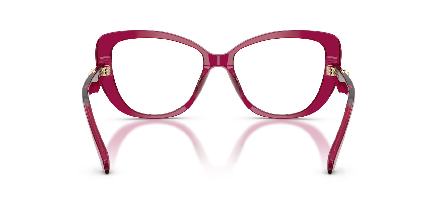 Occhiali da vista Michael Kors Dervio MK 4163U (4032) colore prugna trasparente forma farfalla lenti lente demo