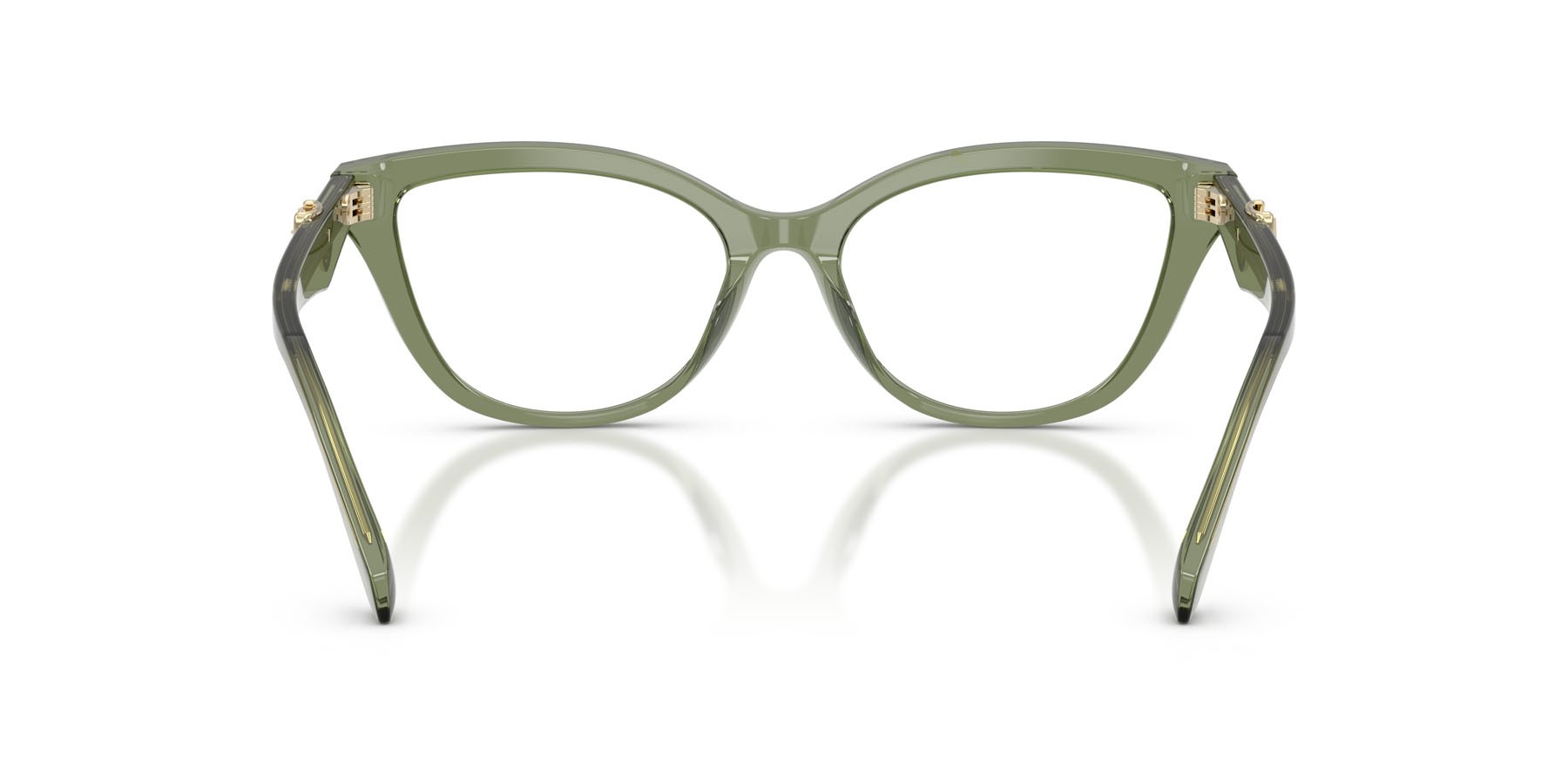 Occhiali da vista Michael Kors Bellano MK 4164U (3961) colore verde trasparente forma cat eye lenti lente demo
