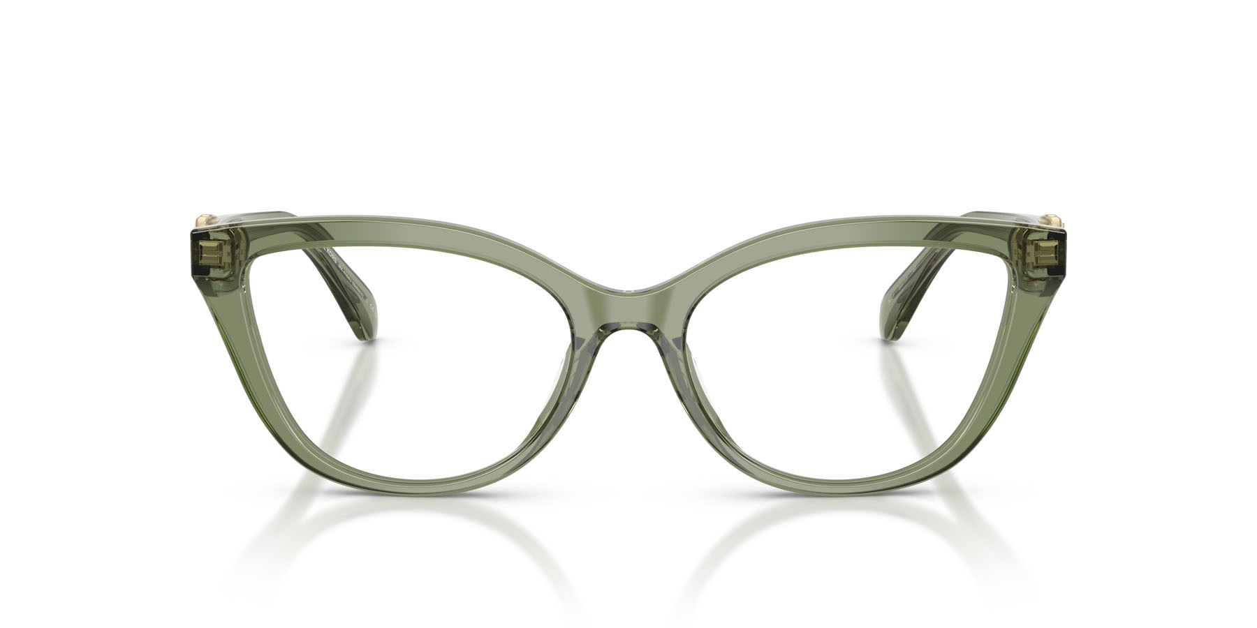 Occhiali da vista Michael Kors Bellano MK 4164U (3961) colore verde trasparente forma cat eye lenti lente demo