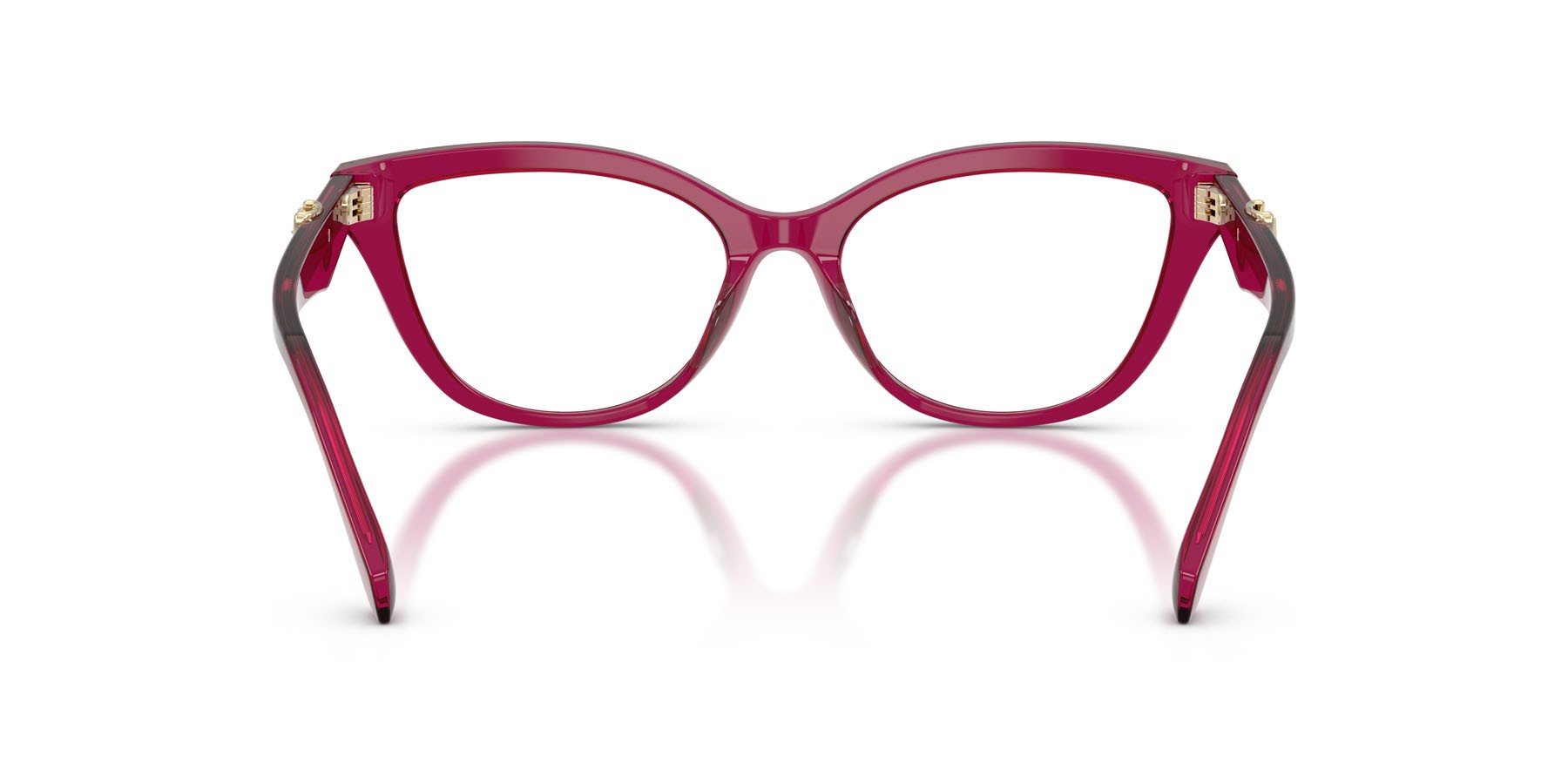 Occhiali da vista Michael Kors Bellano MK 4164U (4032) colore prugna trasparente forma cat eye lenti lente demo