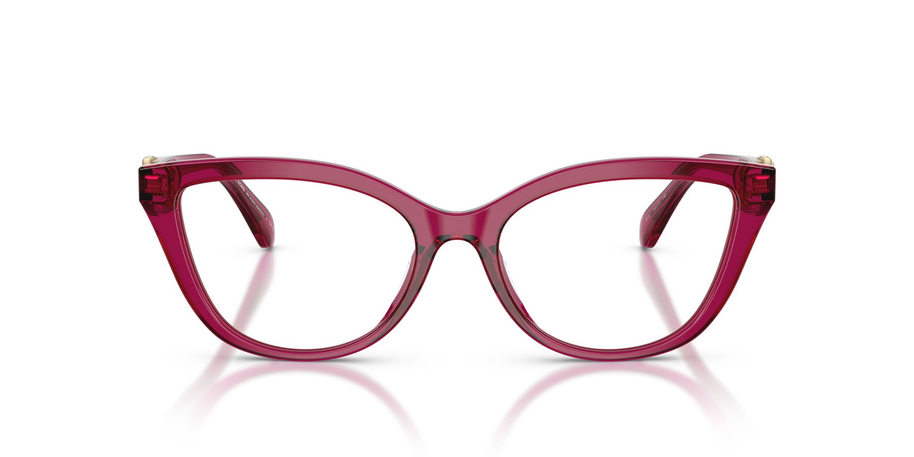 Occhiali da vista Michael Kors Bellano MK 4164U (4032) colore prugna trasparente forma cat eye lenti lente demo