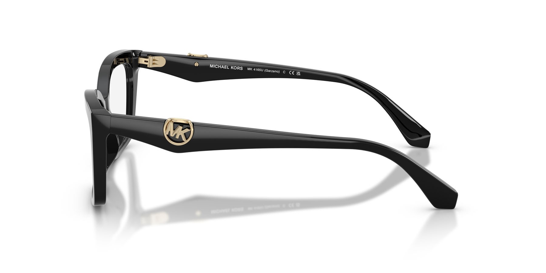 Occhiali da vista Michael Kors Garzeno MK 4165U (3005) colore nero forma rettangolare lenti lente demo