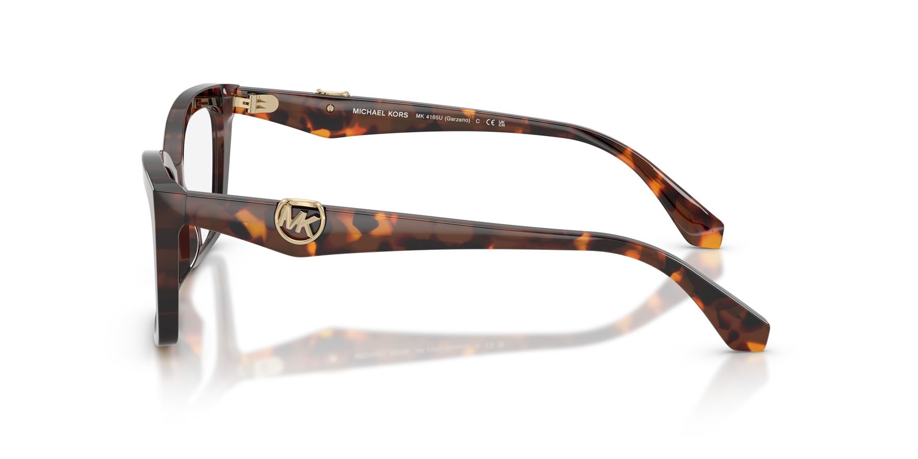 Occhiali da vista Michael Kors Garzeno MK 4165U (4031) colore luggage tortoise forma rettangolare lenti lente demo