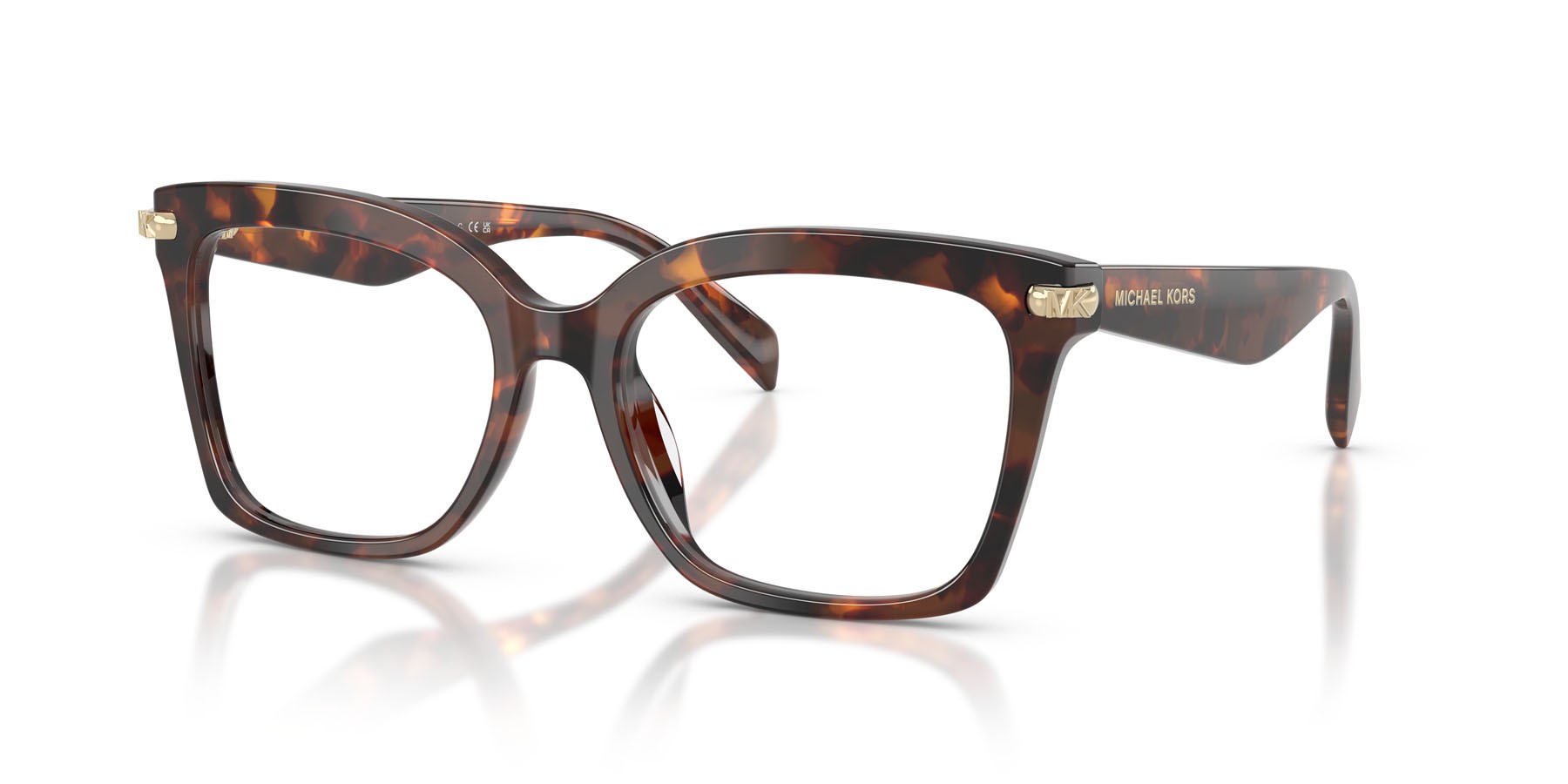 Occhiali da vista Michael Kors Greenville MK 4166U (4031) colore luggage tortoise forma quadrato lenti lente demo