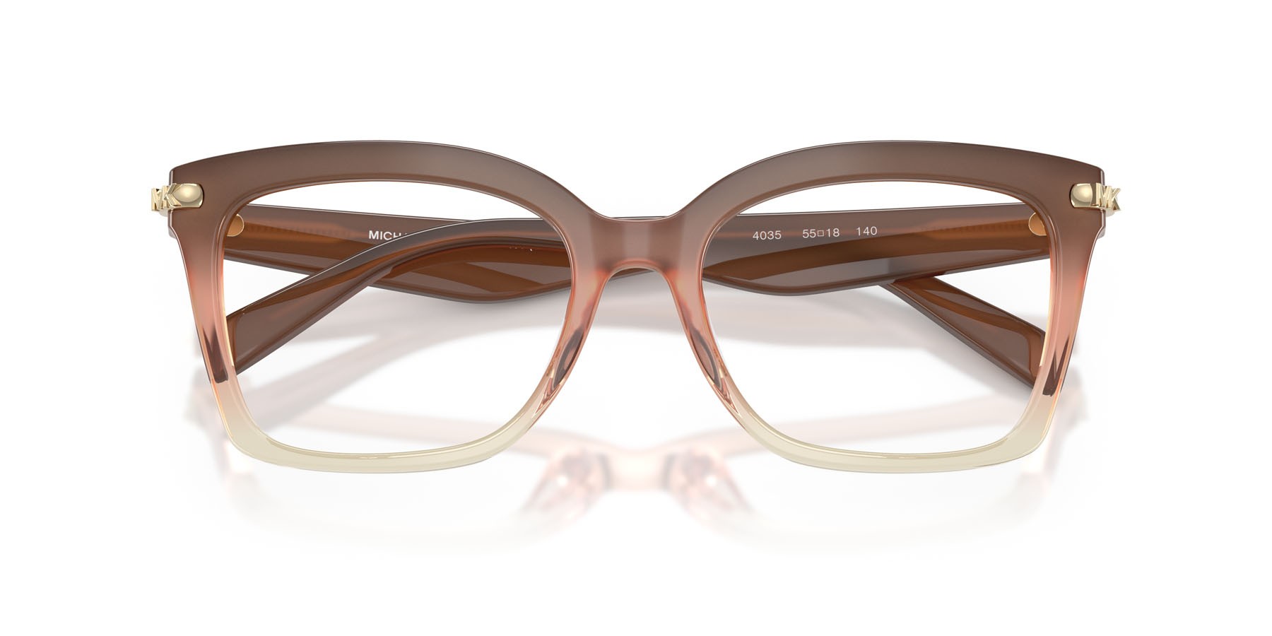 Occhiali da vista Michael Kors Greenville MK 4166U (4035) colore soft pink forma quadrato lenti lente demo