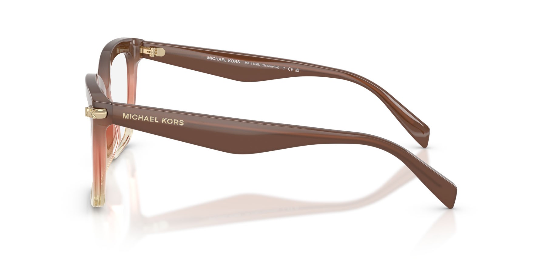 Occhiali da vista Michael Kors Greenville MK 4166U (4035) colore soft pink forma quadrato lenti lente demo