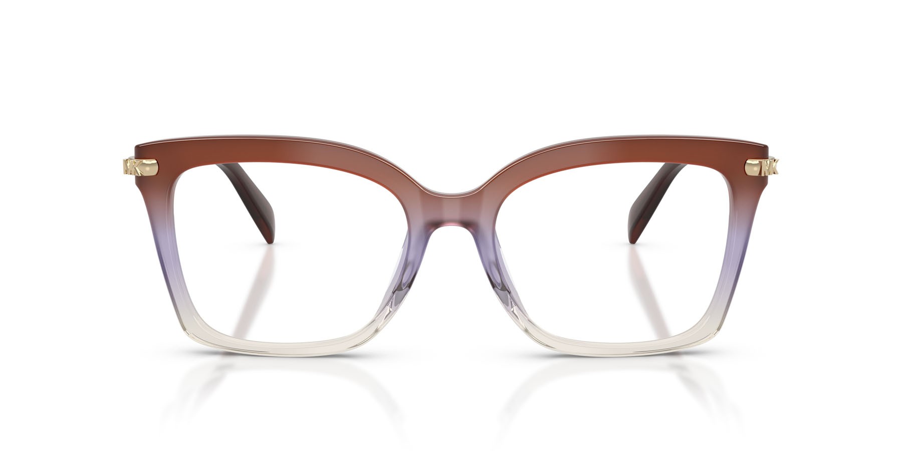 Occhiali da vista Michael Kors Greenville MK 4166U (4036) colore vinaccia sfumato forma quadrato lenti lente demo