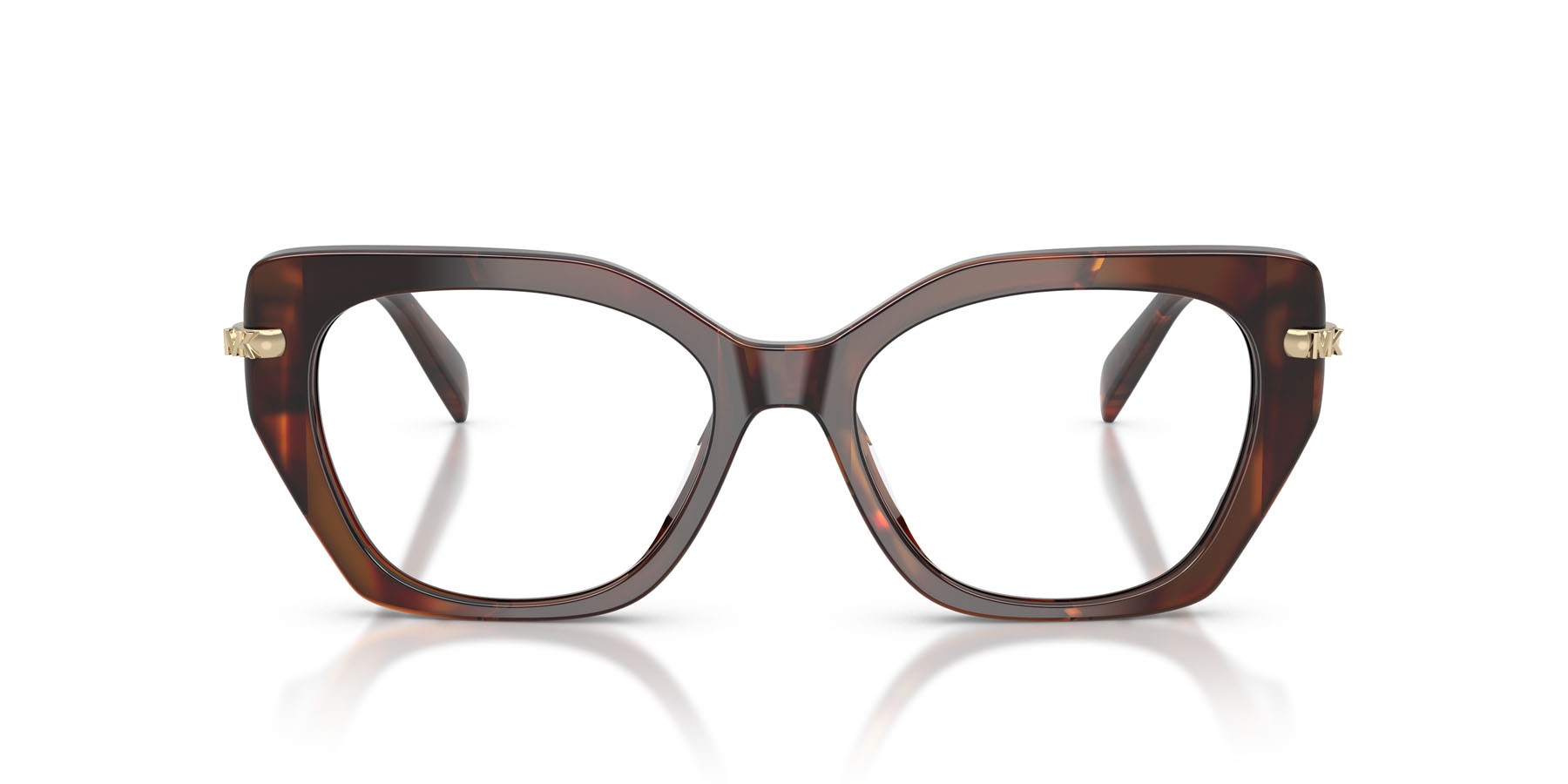 Occhiali da vista Michael Kors Nashville MK 4167U (4031) colore luggage tortoise forma irregolare lenti lente demo