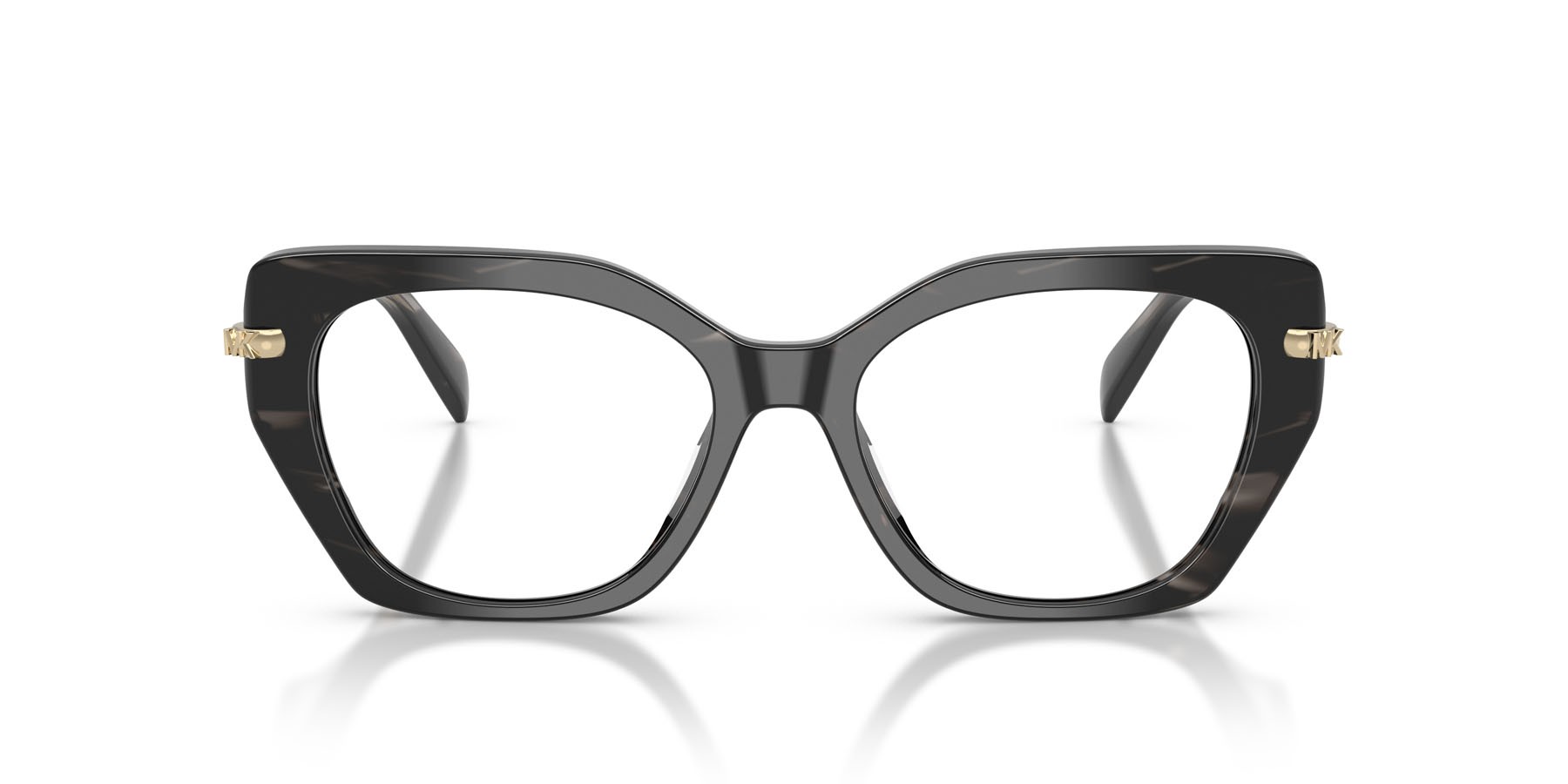 Occhiali da vista Michael Kors Nashville MK 4167U (4034) colore corno nero forma irregolare lenti lente demo