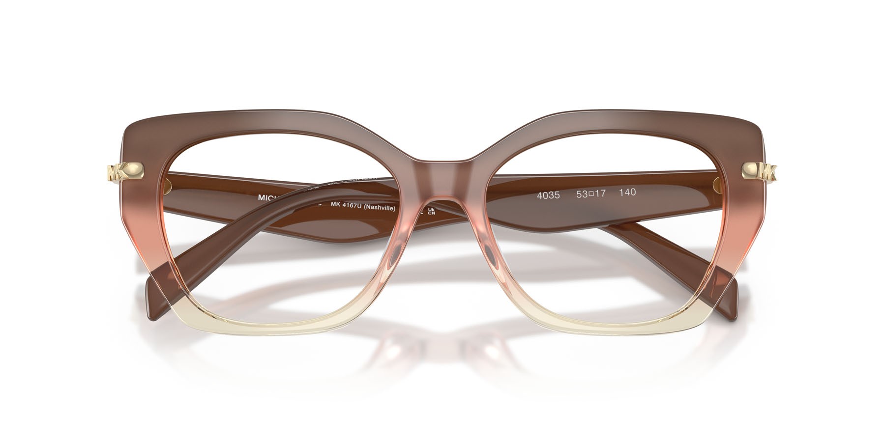 Occhiali da vista Michael Kors Nashville MK 4167U (4035) colore soft pink forma irregolare lenti lente demo