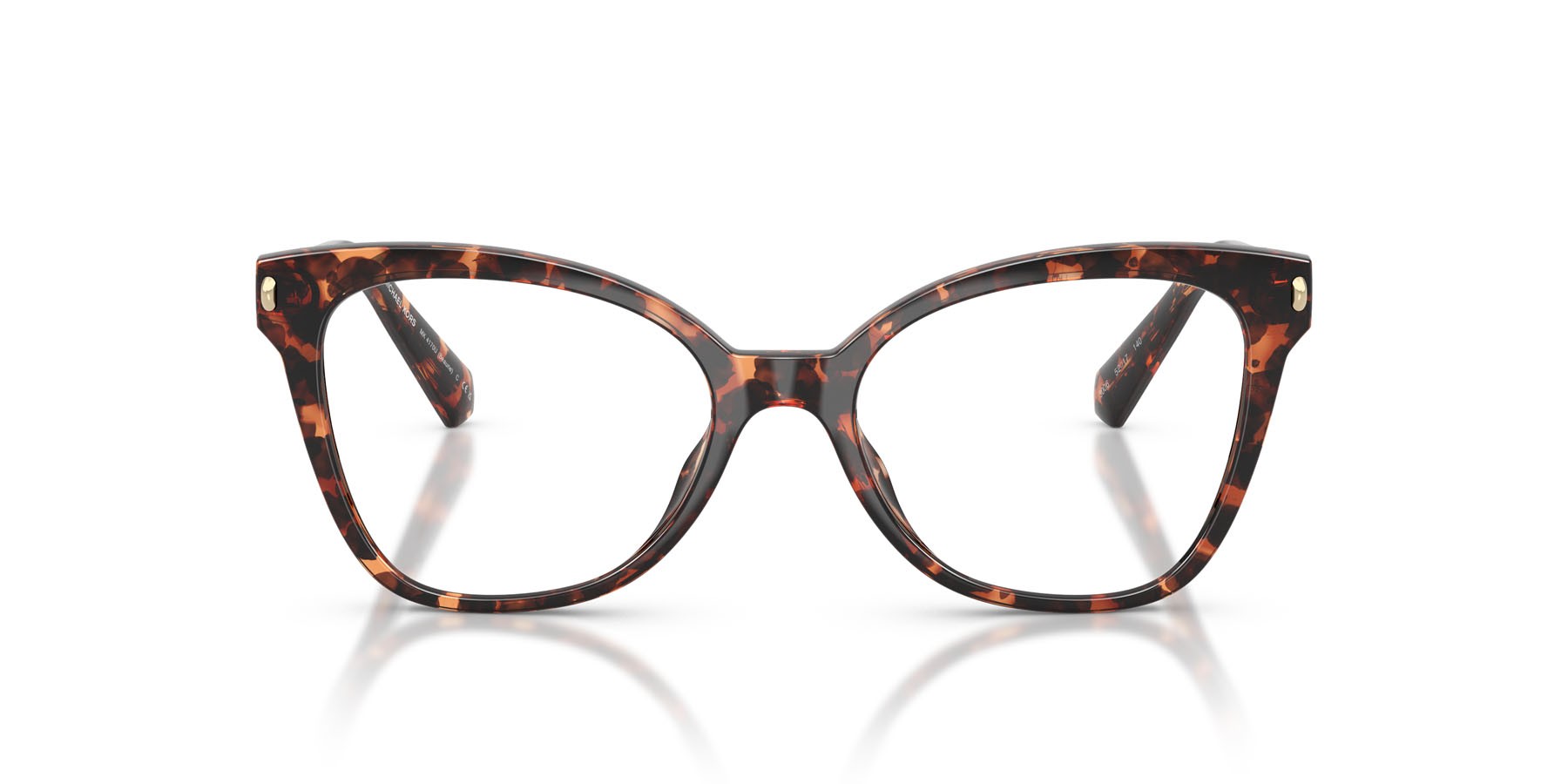 Occhiali da vista Michael Kors Beaune MK 4170U (3006) colore tartarugato scuro forma farfalla lenti lente demo