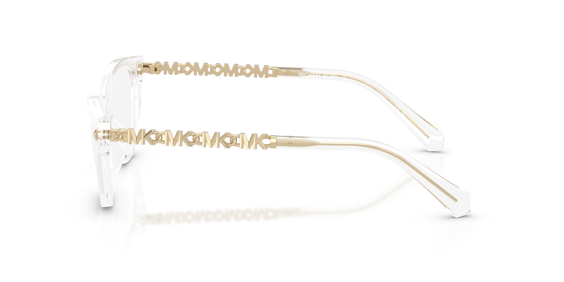 Occhiali da vista Michael Kors Douro Valley MK 4171U (3015) colore cristallo forma cat eye lenti lente demo