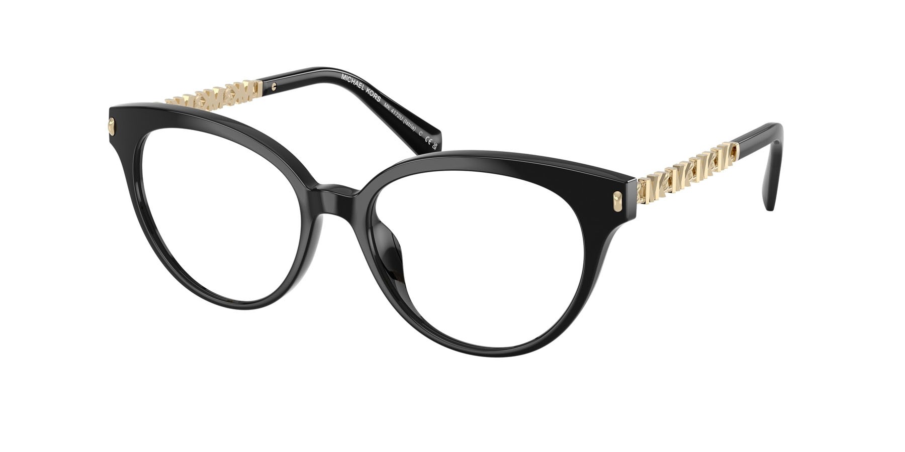 Occhiali da vista Michael Kors Istria MK 4172U (3005) colore nero forma rotondo lenti lente demo