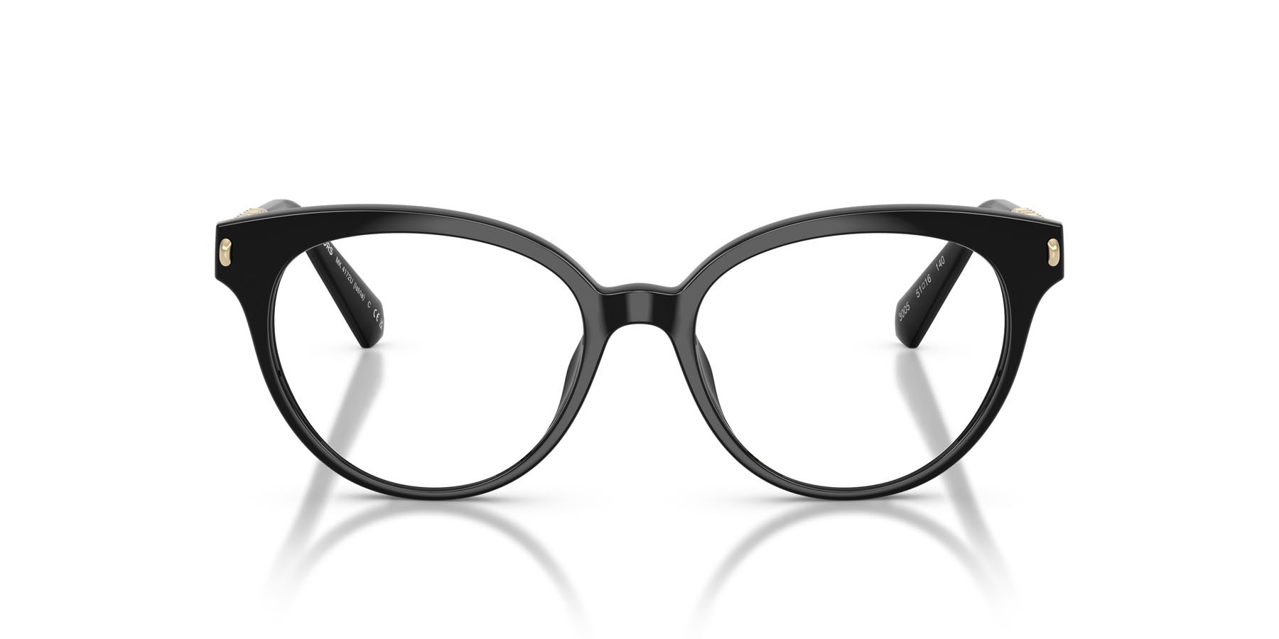 Occhiali da vista Michael Kors Istria MK 4172U (3005) colore nero forma rotondo lenti lente demo