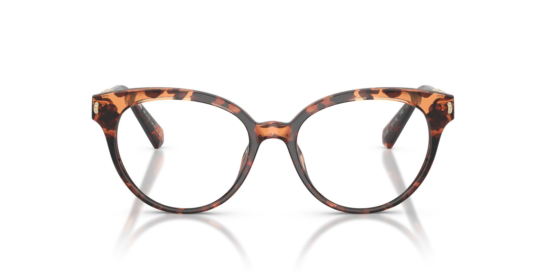 Occhiali da vista Michael Kors Istria MK 4172U (3006) colore tartarugato scuro forma rotondo lenti lente demo