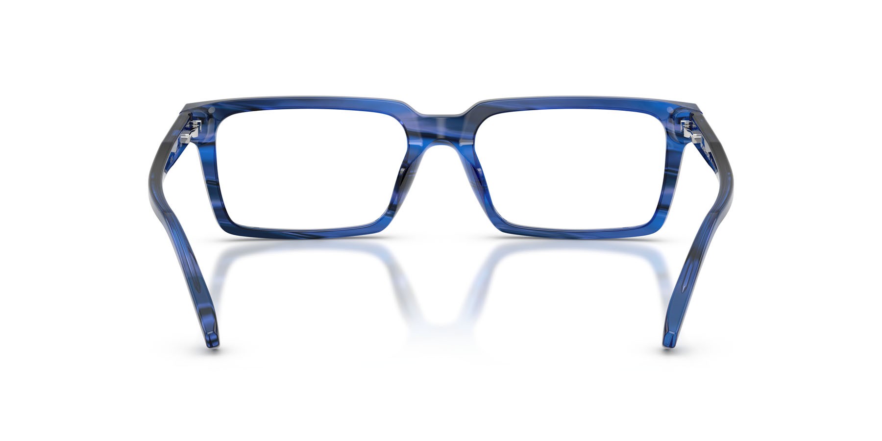 Occhiali da vista Michael Kors Grand Targhee MK 4173U (4041) colore blu effetto corno forma rettangolare lenti lente demo