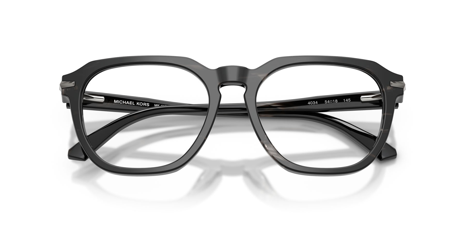 Occhiali da vista Michael Kors Wolf Creek MK 4174U (4034) colore corno nero forma quadrato lenti lente demo