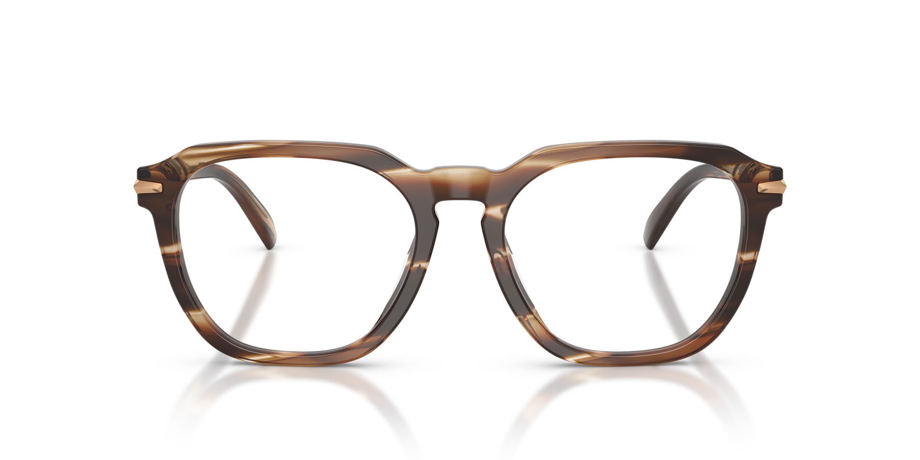 Occhiali da vista Michael Kors Wolf Creek MK 4174U (4039) colore marrone effetto corno forma quadrato lenti lente demo