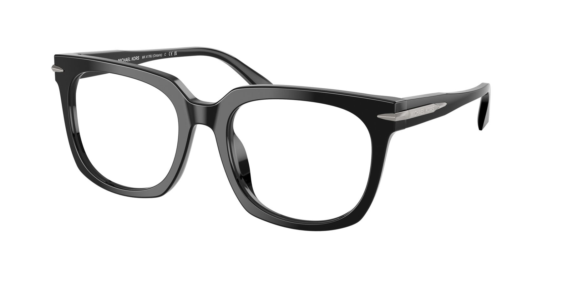 Occhiali da vista Michael Kors Ontario MK 4176U (3005) colore nero forma quadrato lenti lente demo