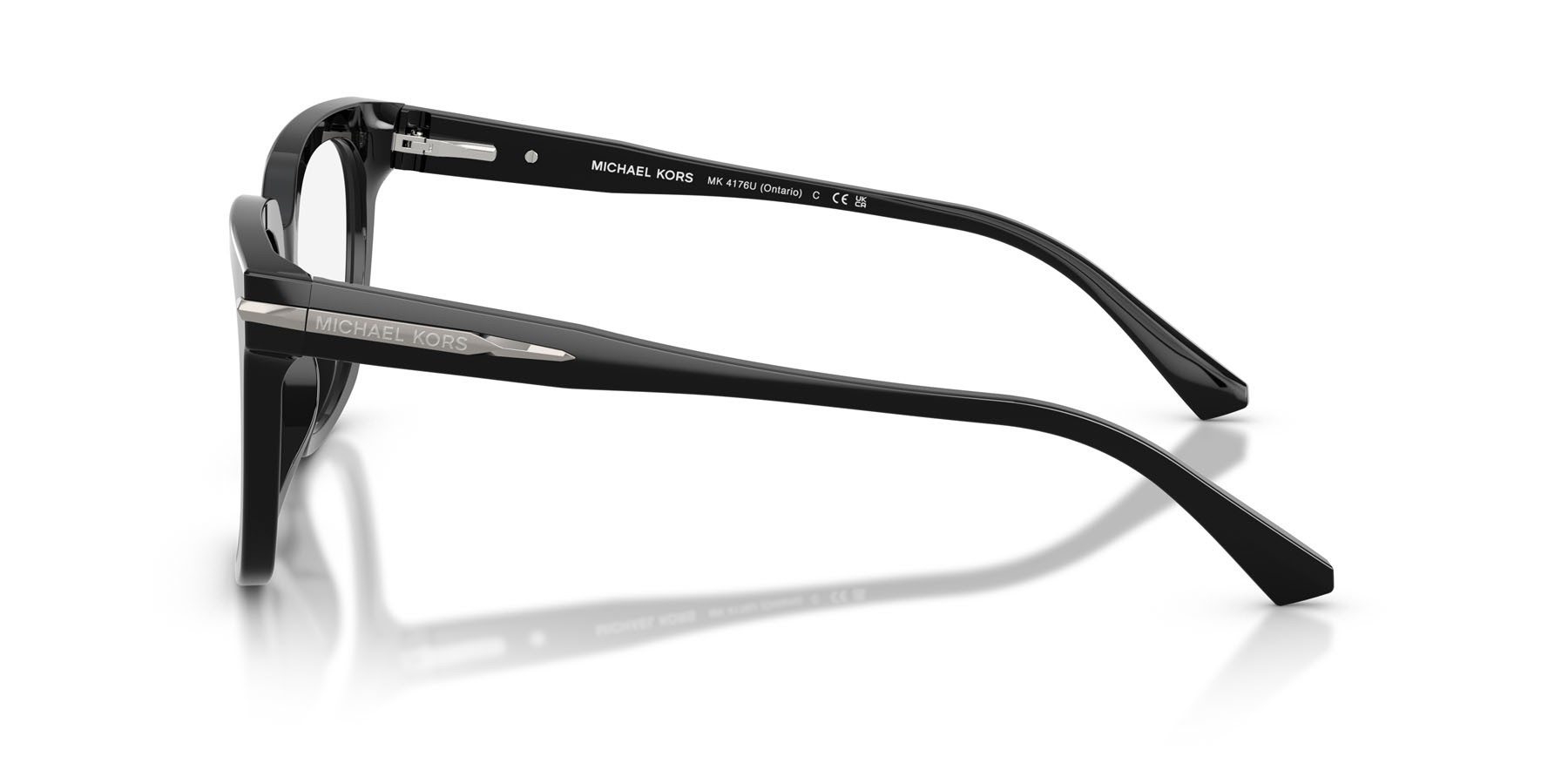 Occhiali da vista Michael Kors Ontario MK 4176U (3005) colore nero forma quadrato lenti lente demo