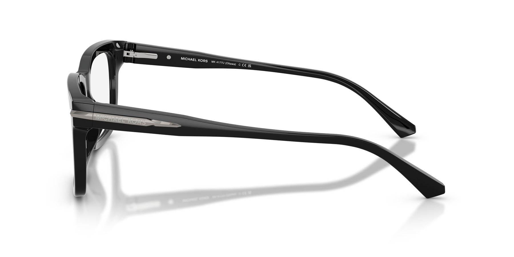 Occhiali da vista Michael Kors Ottawa MK 4177U (3005) colore nero forma rettangolare lenti lente demo