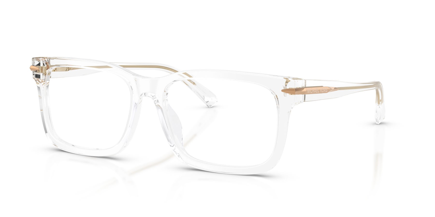 Occhiali da vista Michael Kors Ottawa MK 4177U (3015) colore cristallo forma rettangolare lenti lente demo