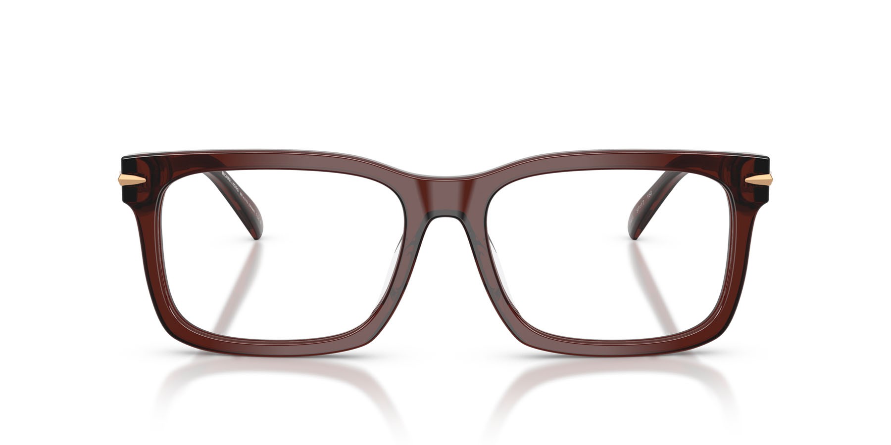 Occhiali da vista Michael Kors Ottawa MK 4177U (3401) colore marrone trasparente forma rettangolare lenti lente demo