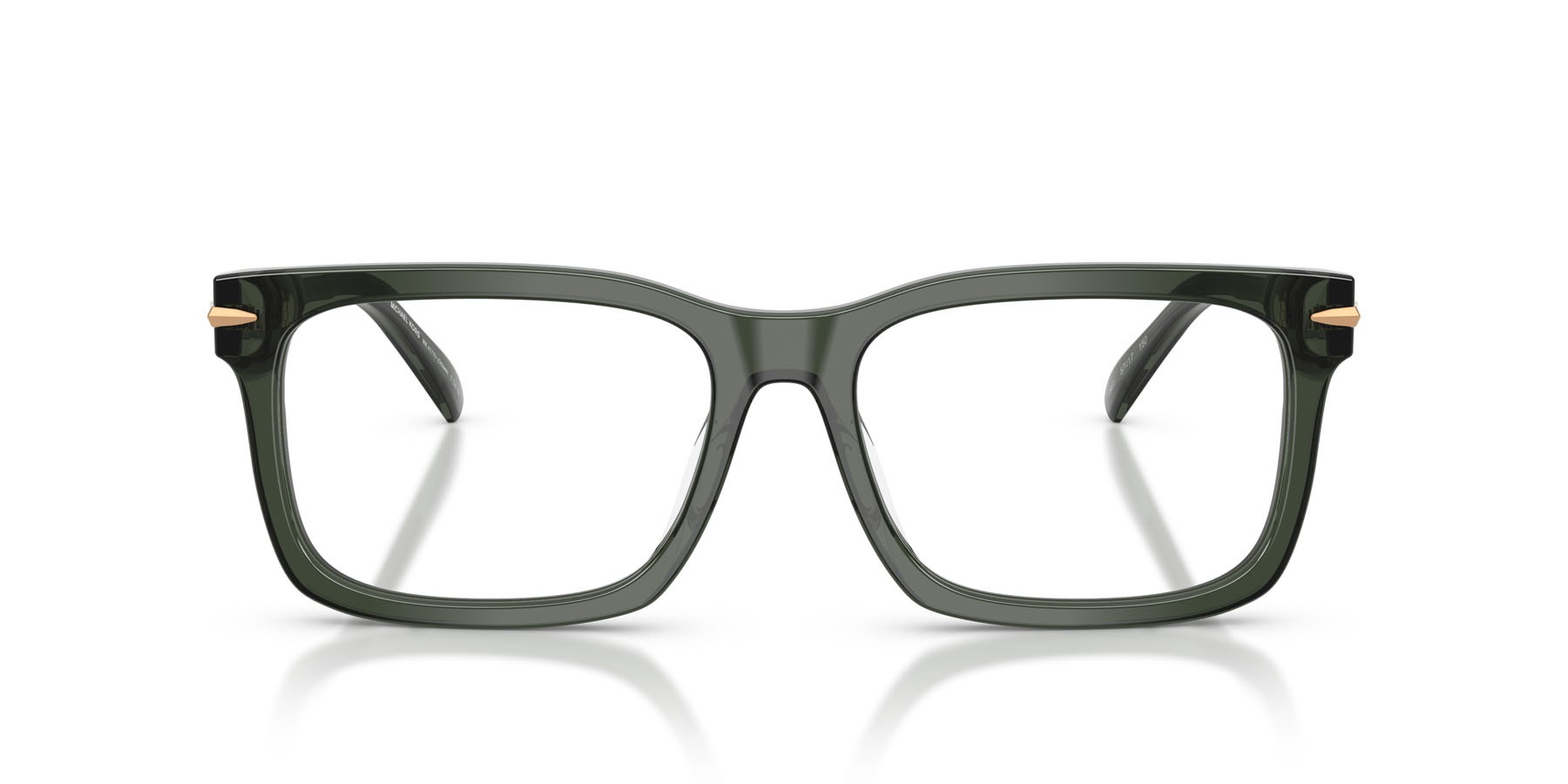 Occhiali da vista Michael Kors Ottawa MK 4177U (3961) colore verde trasparente forma rettangolare lenti lente demo