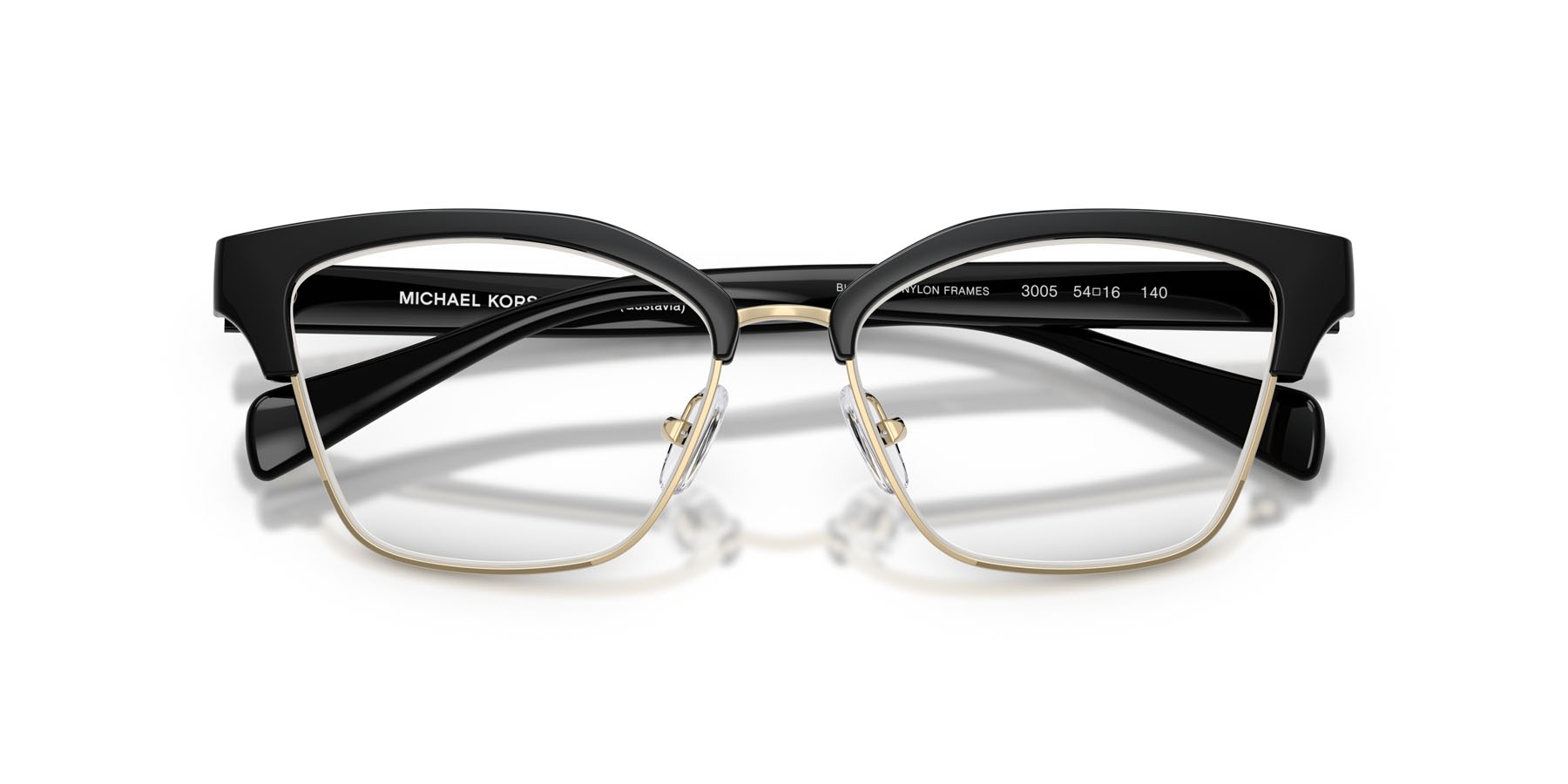 Occhiali da vista Michael Kors Gustavia MK 4178 (3005) colore nero forma quadrato lenti lente demo