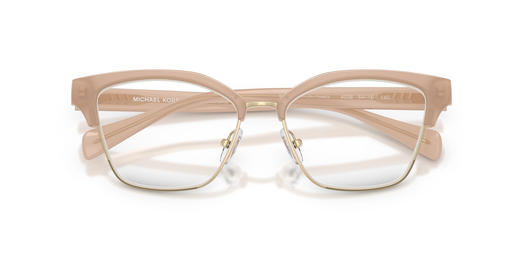 Occhiali da vista Michael Kors Gustavia MK 4178 (4038) colore dark tan forma quadrato lenti lente demo