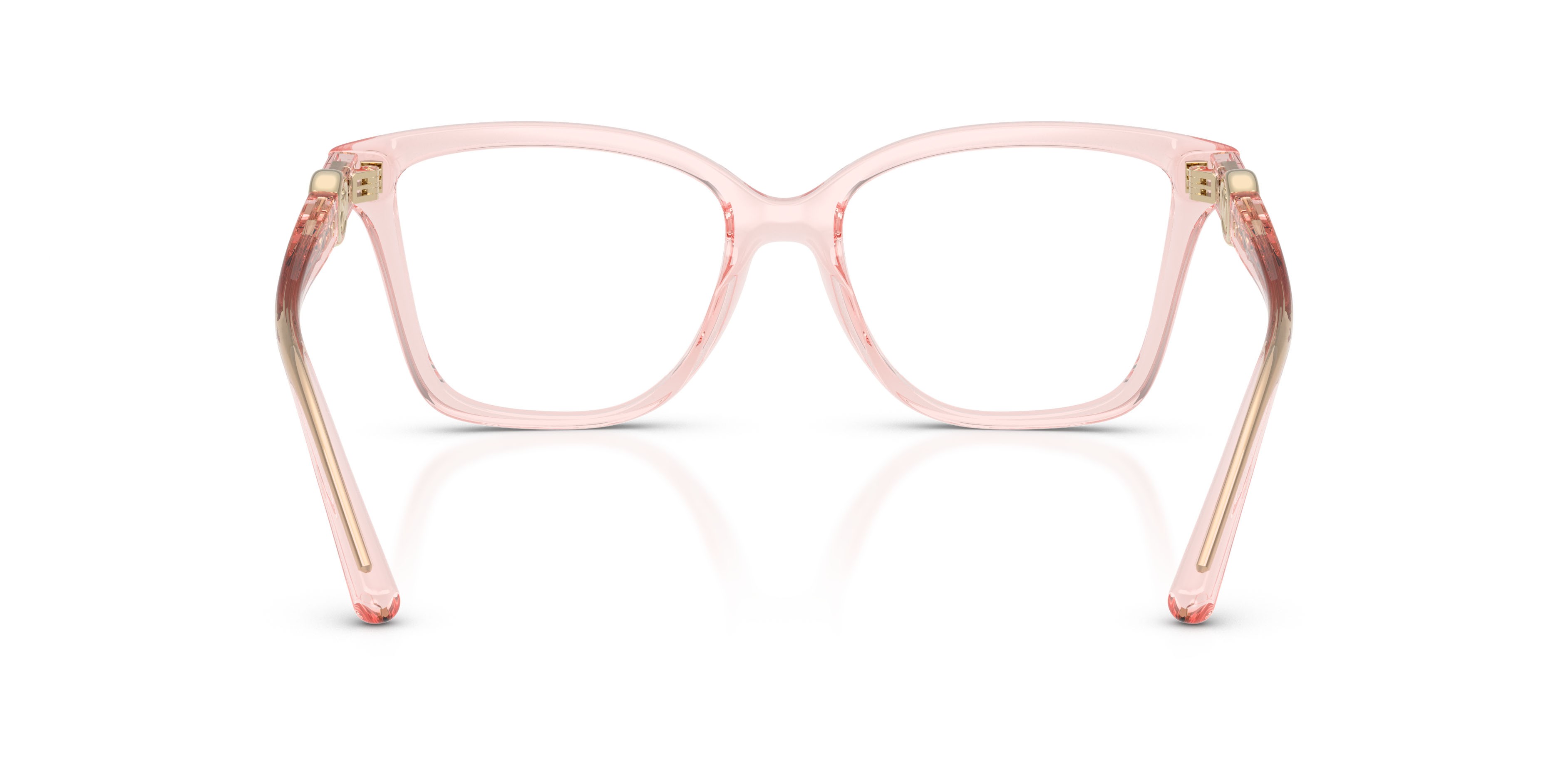 Occhiali da vista Michael Kors Kobe MK 4180U (3901) colore rosa chiaro trasparente forma quadrato lenti lente demo
