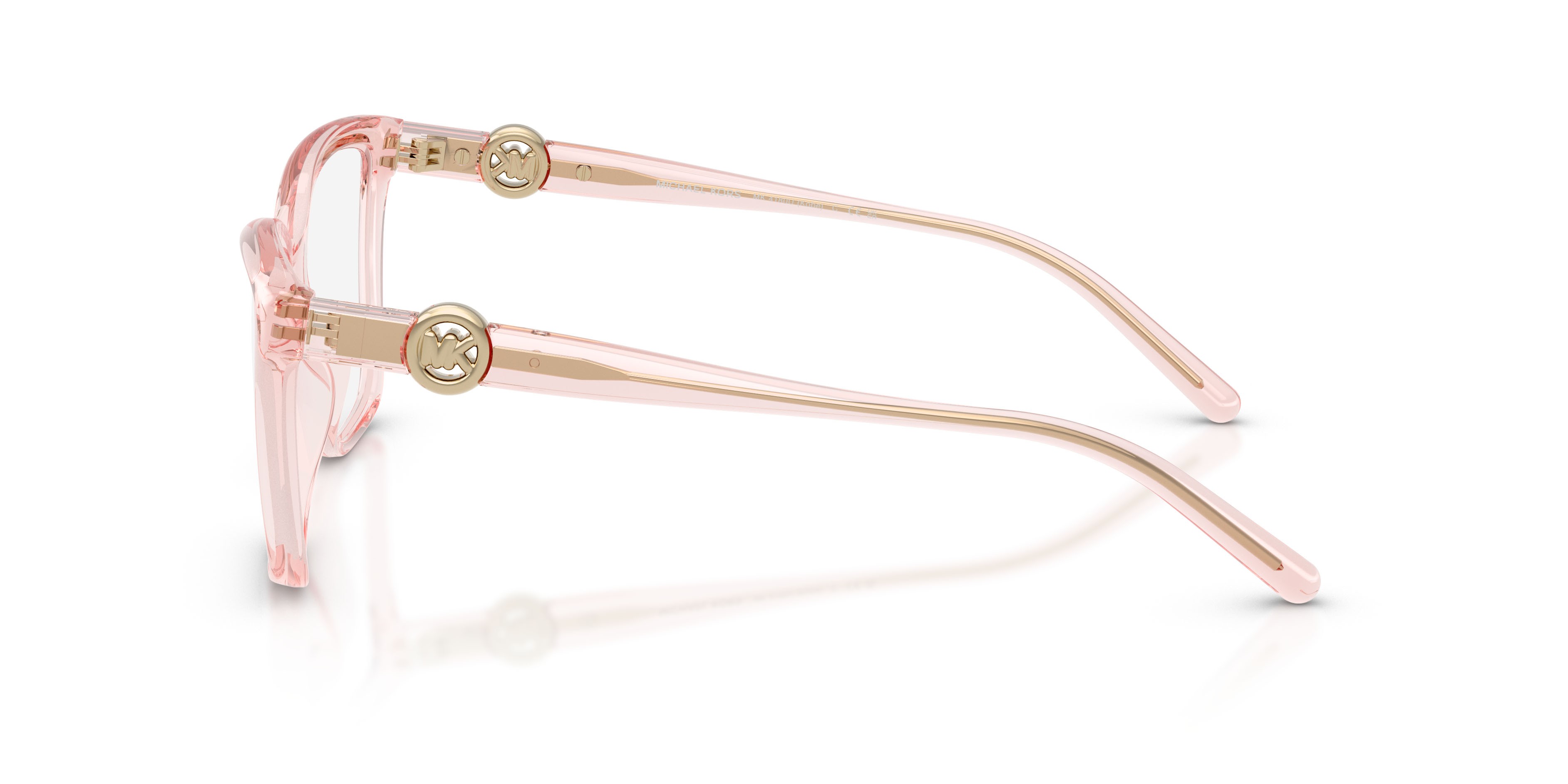 Occhiali da vista Michael Kors Kobe MK 4180U (3901) colore rosa chiaro trasparente forma quadrato lenti lente demo