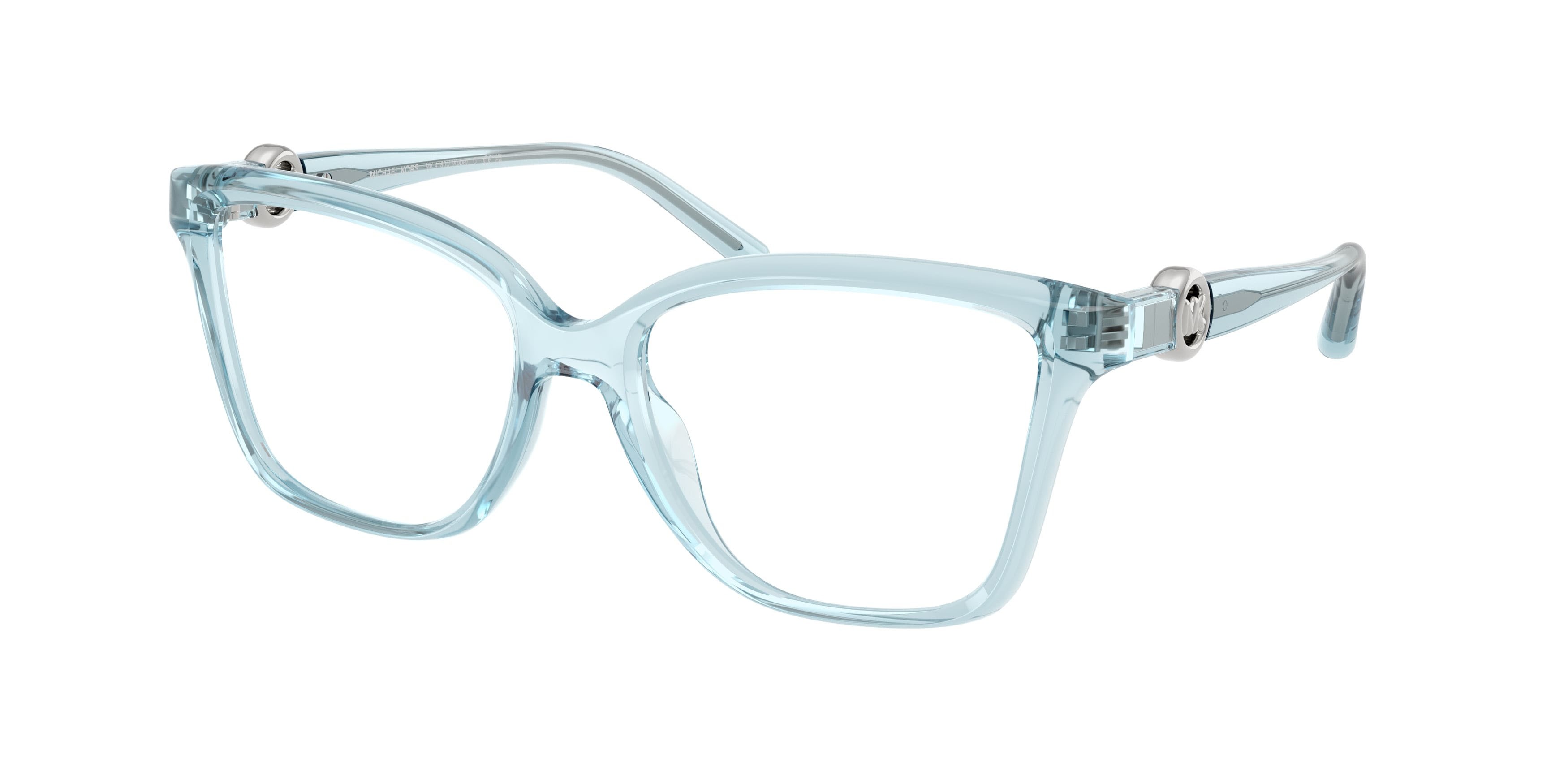 Occhiali da vista Michael Kors Kobe MK 4180U (4014) colore denim trasparente forma quadrato lenti lente demo