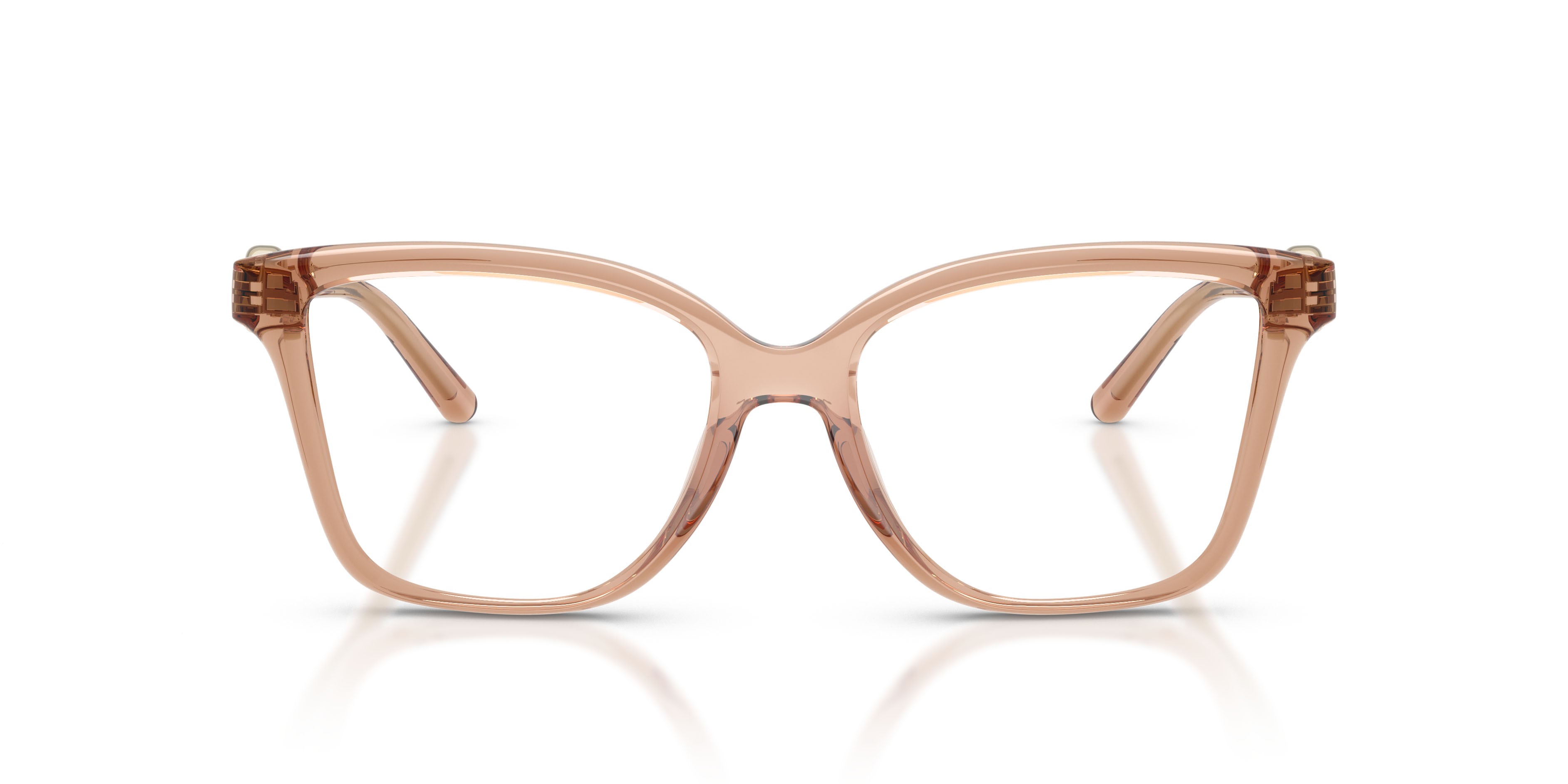 Occhiali da vista Michael Kors Kobe MK 4180U (4051) colore marrone chiaro trasparente forma quadrato lenti lente demo