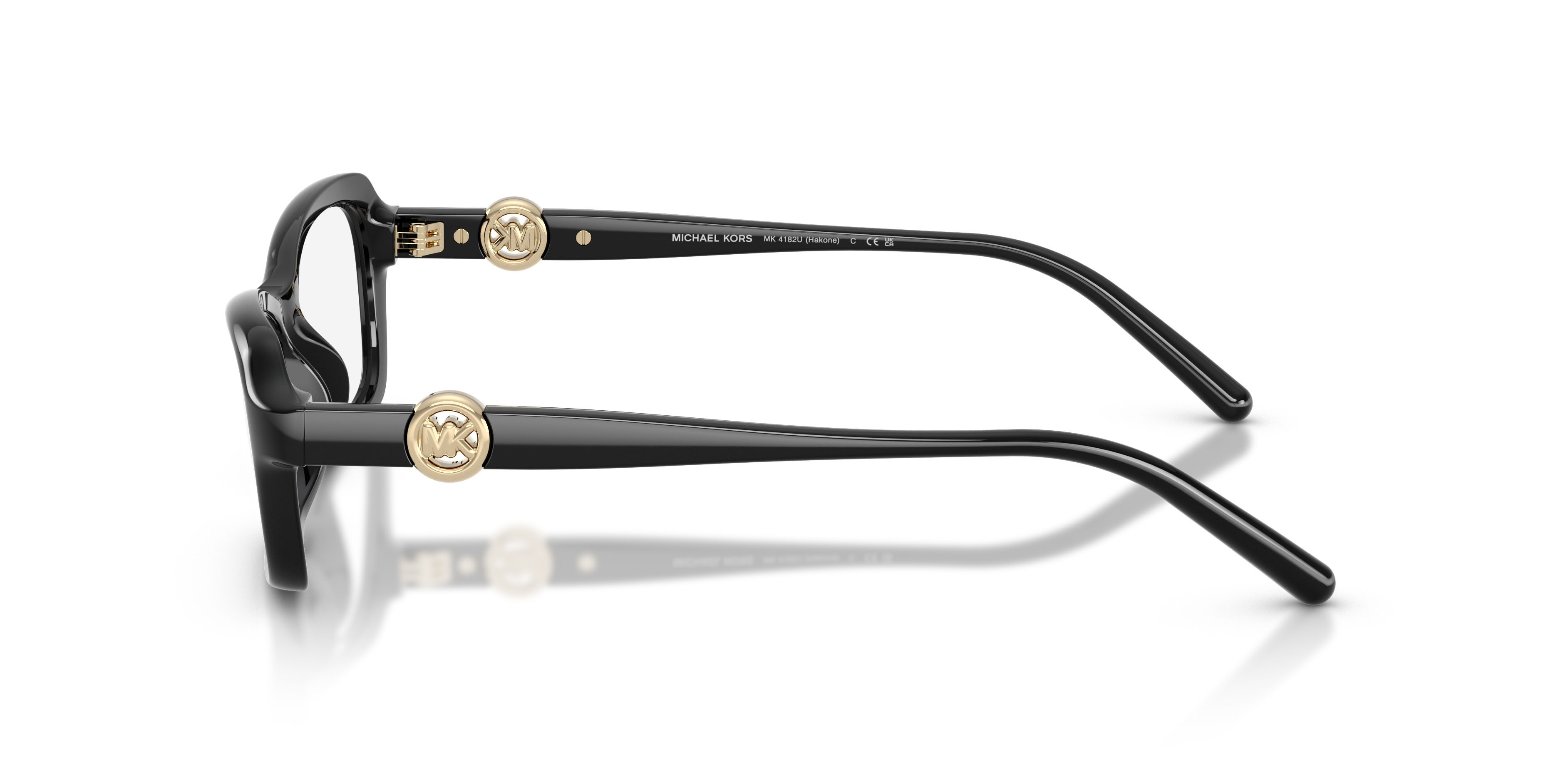 Occhiali da vista Michael Kors Hakone MK 4182U (3005) colore nero forma rotondo lenti lente demo