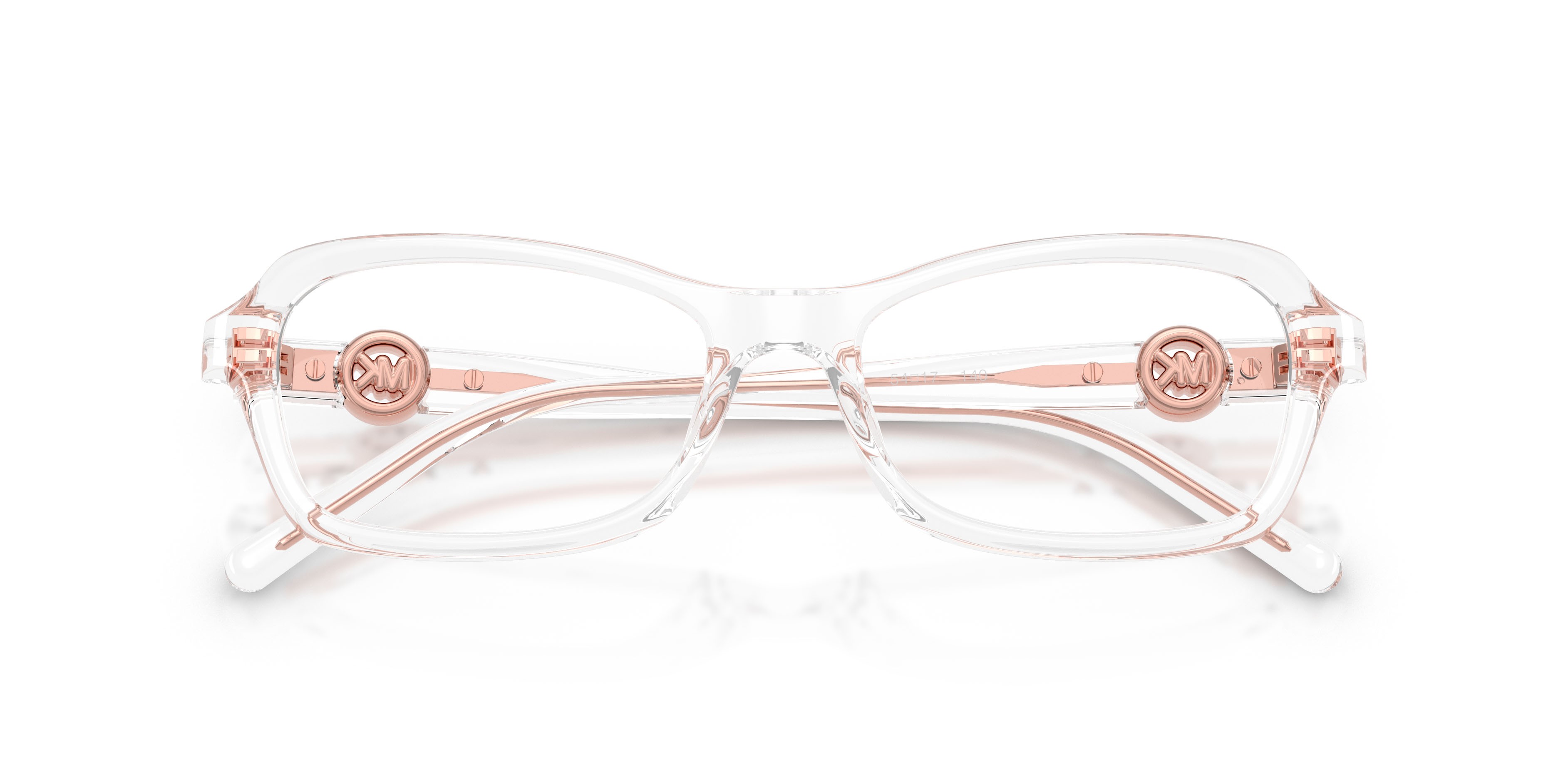 Occhiali da vista Michael Kors Hakone MK 4182U (3015) colore trasparente forma rotondo lenti lente demo