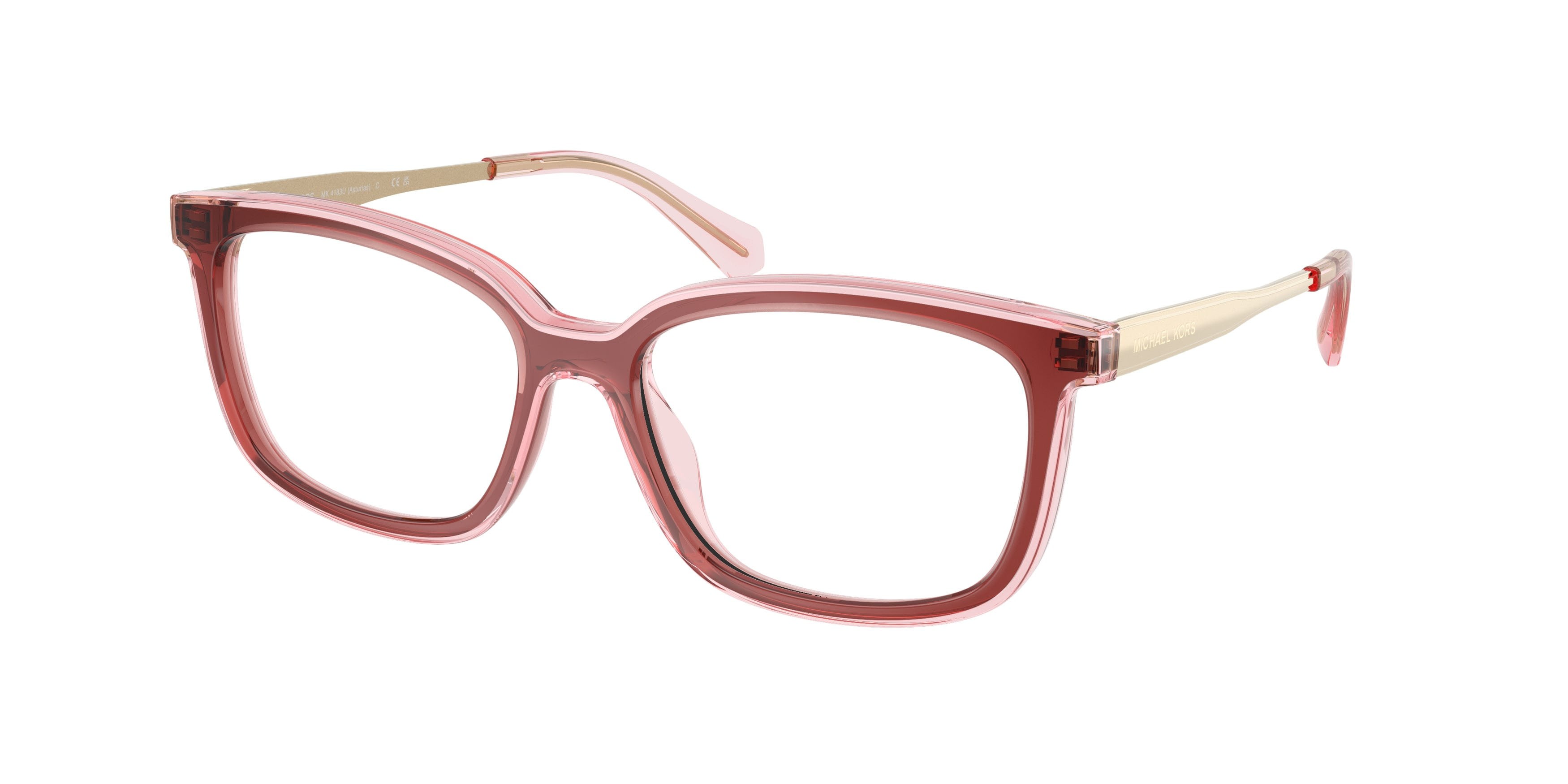 Occhiali da vista Michael Kors Asturias MK 4183U (3913) colore palissandro forma quadrato lenti lente demo
