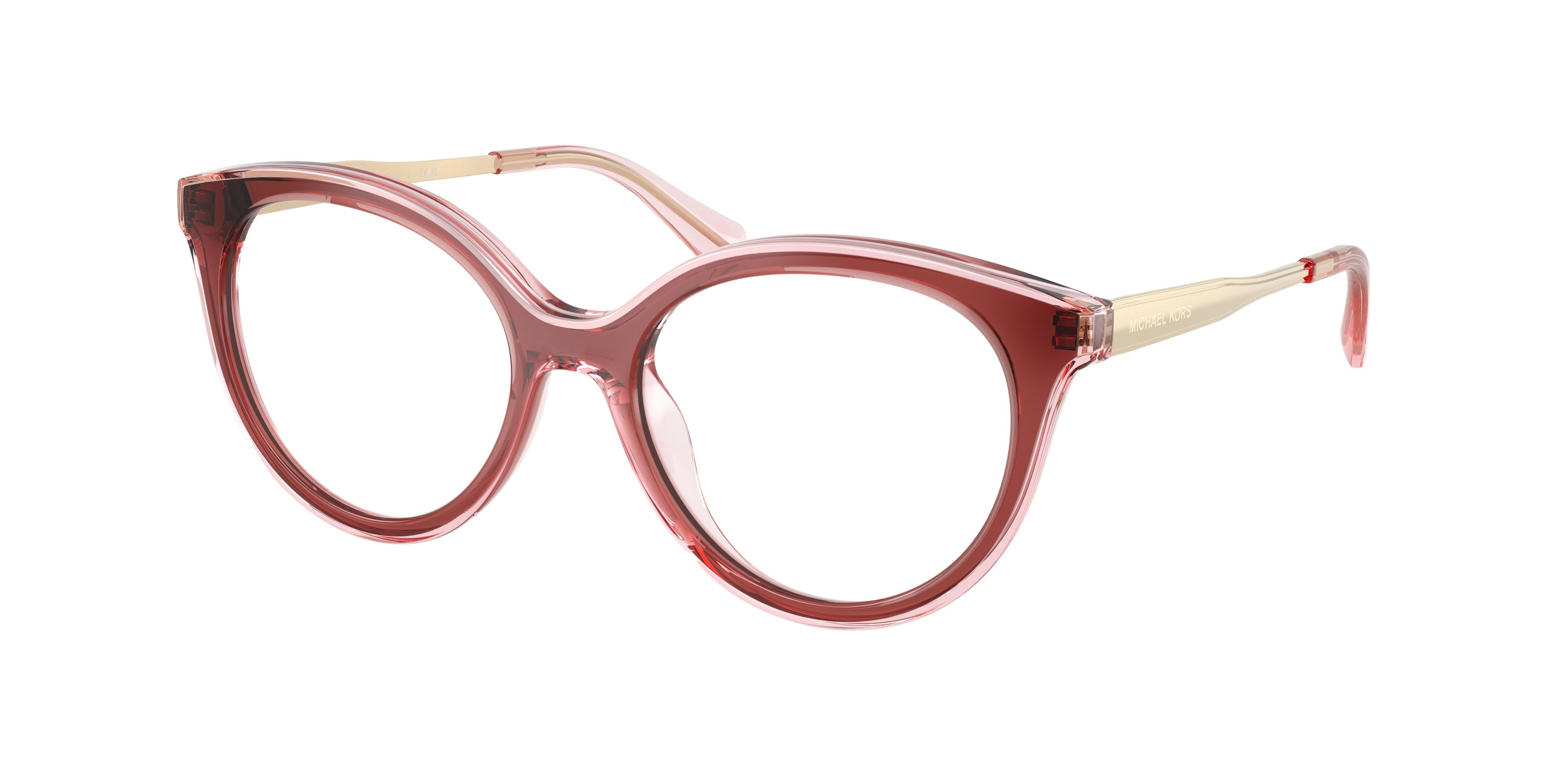 Occhiali da vista Michael Kors Sitges MK 4184U (3913) colore palissandro forma rotondo lenti lente demo