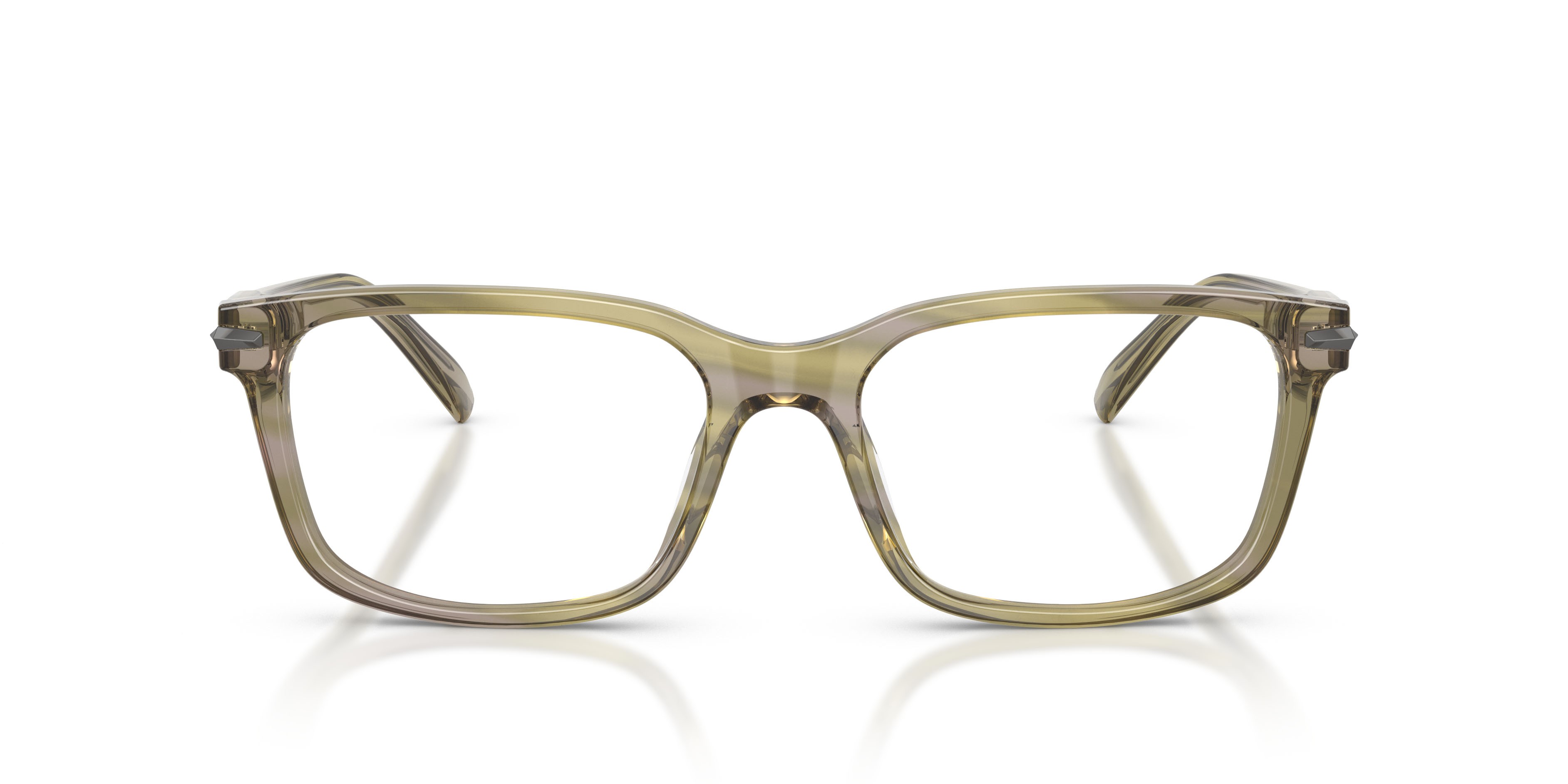 Occhiali da vista Michael Kors Seal Harbor MK 4188U (4040) colore verde oliva effetto corno forma quadrato lenti lente demo