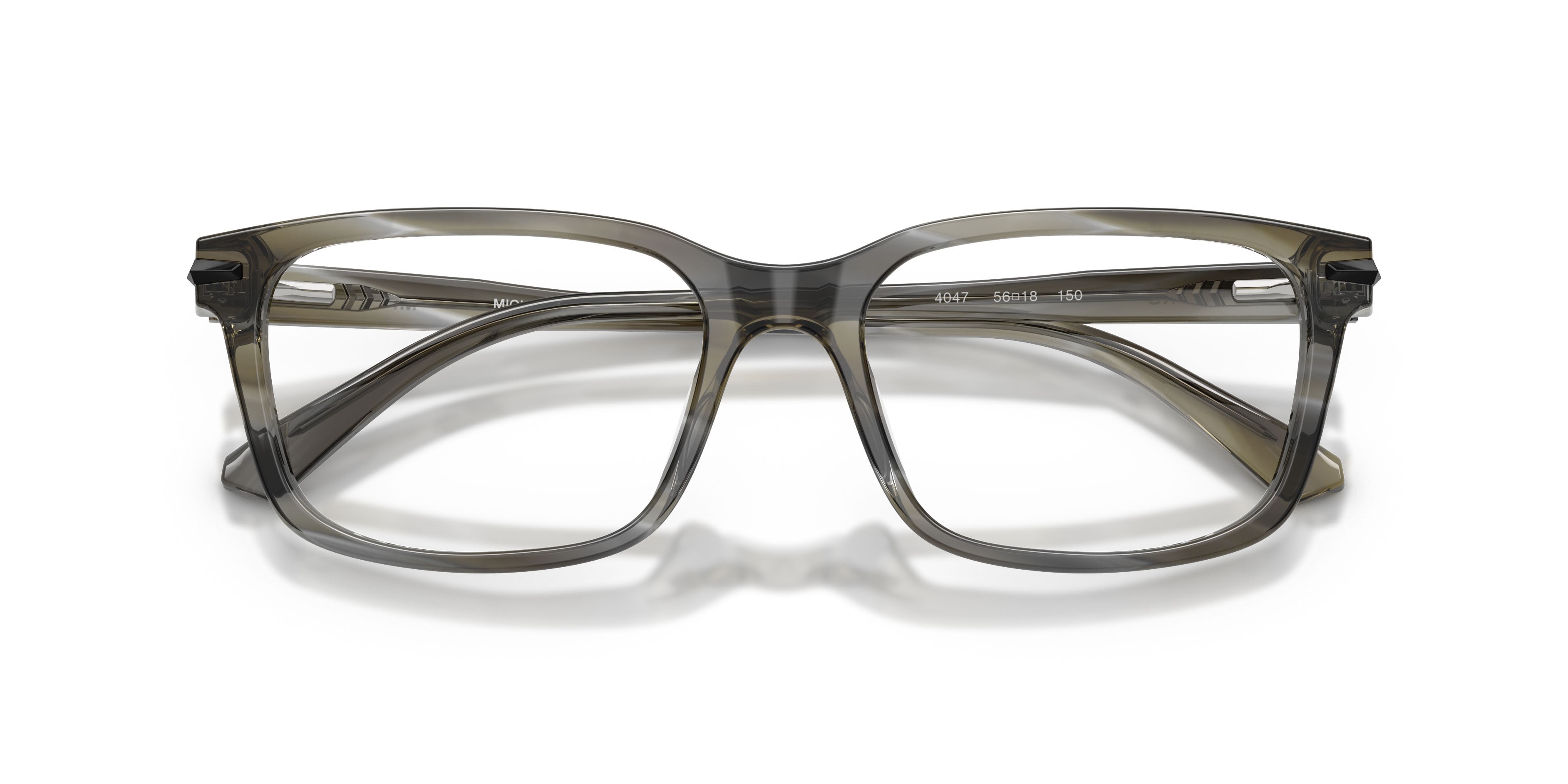 Occhiali da vista Michael Kors Seal Harbor MK 4188U (4047) colore charcoal horn forma quadrato lenti lente demo
