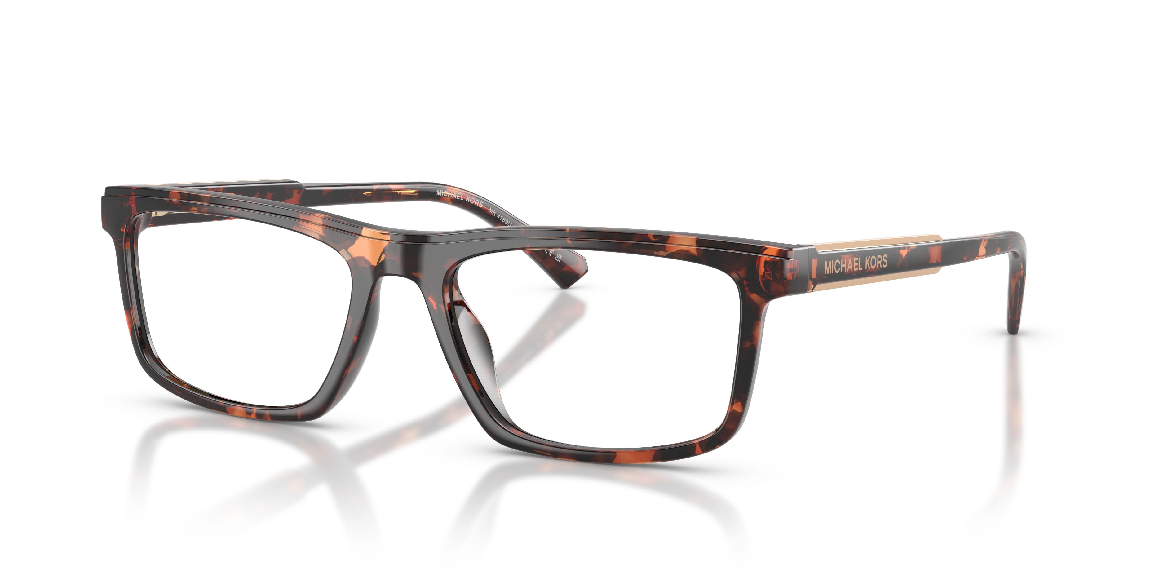 Occhiali da vista Michael Kors Kahulu MK 4189U (3006) colore tartarugato scuro forma rettangolare lenti lente demo