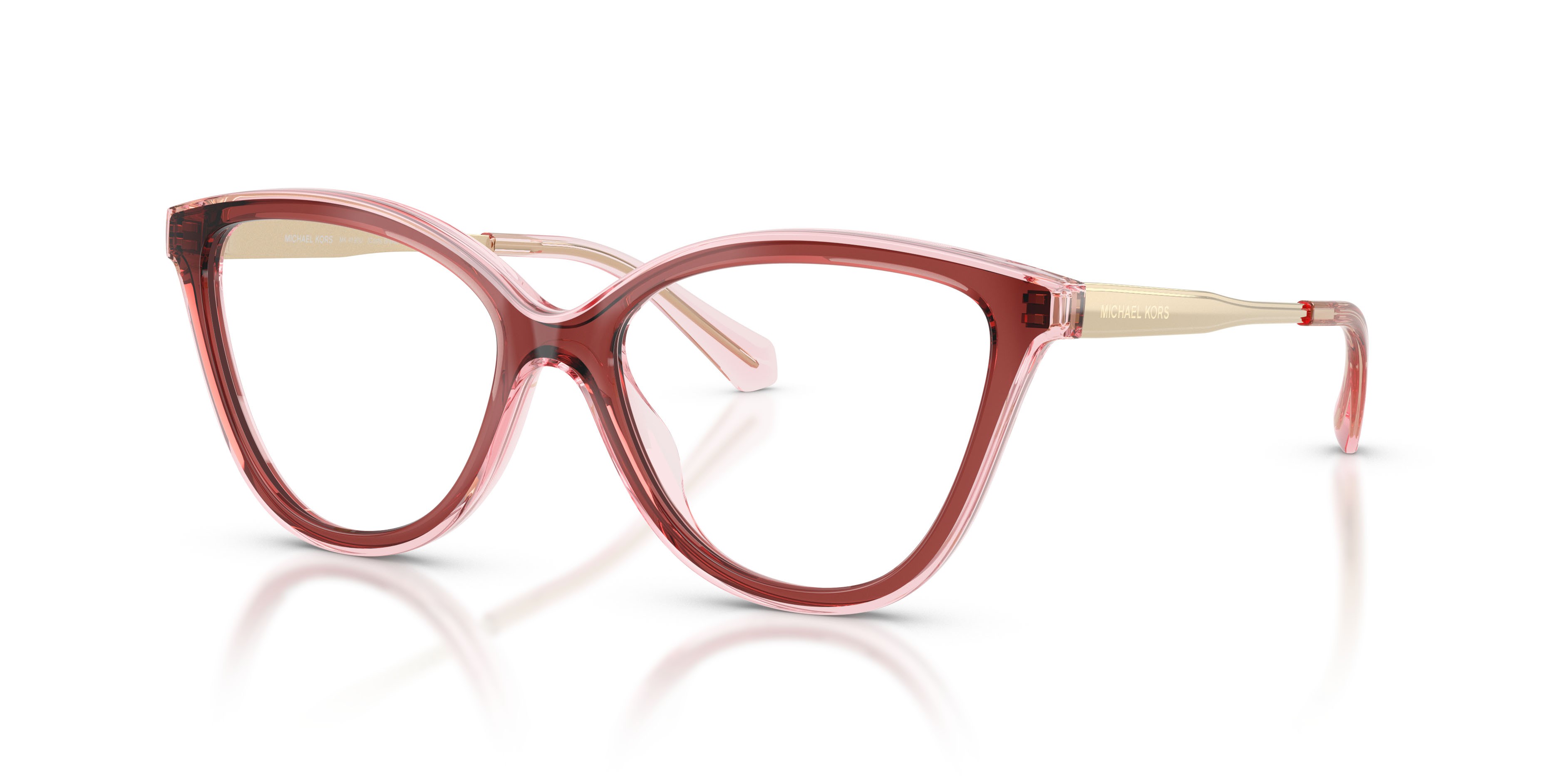 Occhiali da vista Michael Kors Costa Brava MK 4190U (3913) colore palissandro forma cat eye lenti lente demo