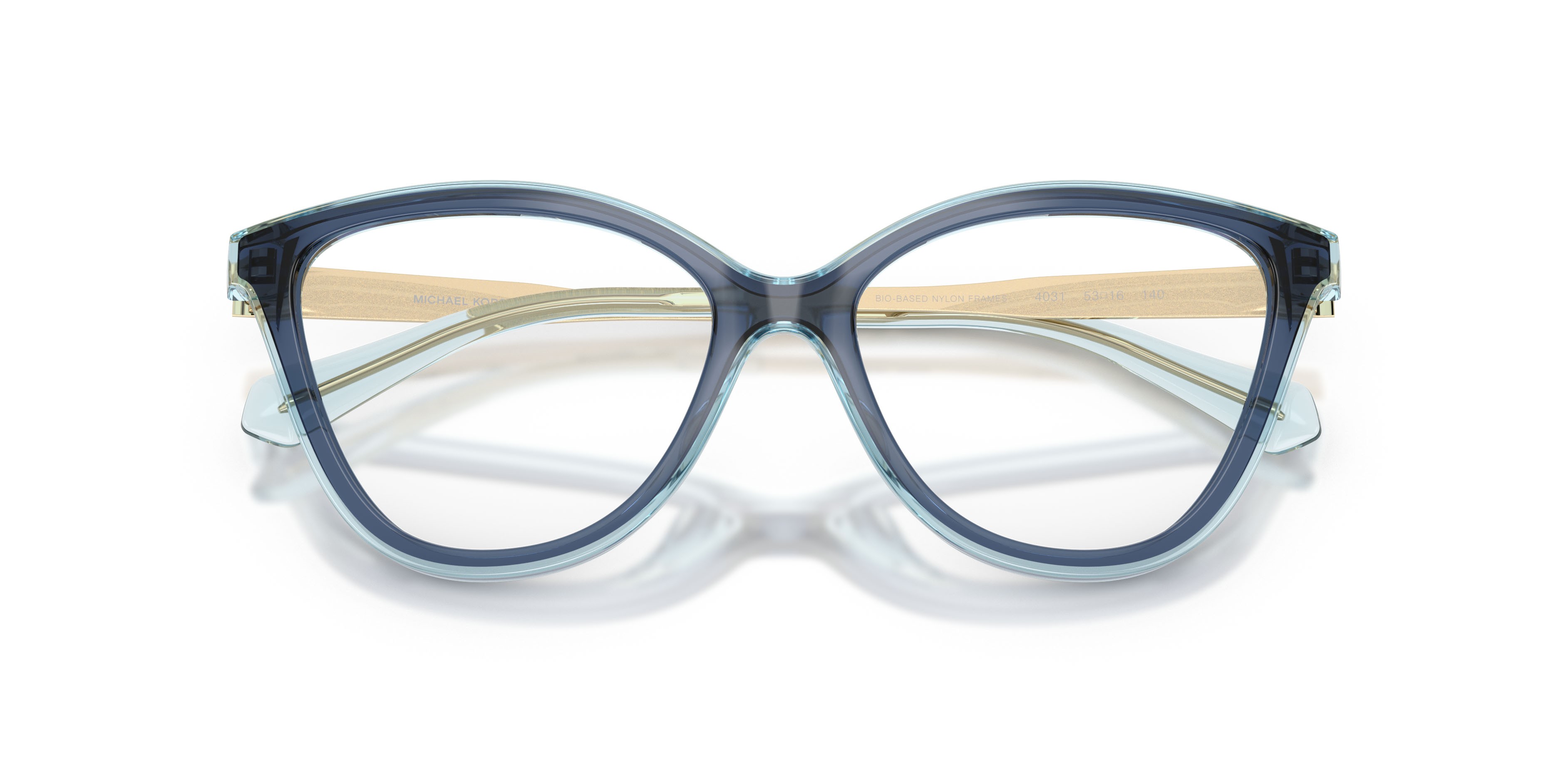 Occhiali da vista Michael Kors Costa Brava MK 4190U (4031) colore blu navy forma cat eye lenti lente demo